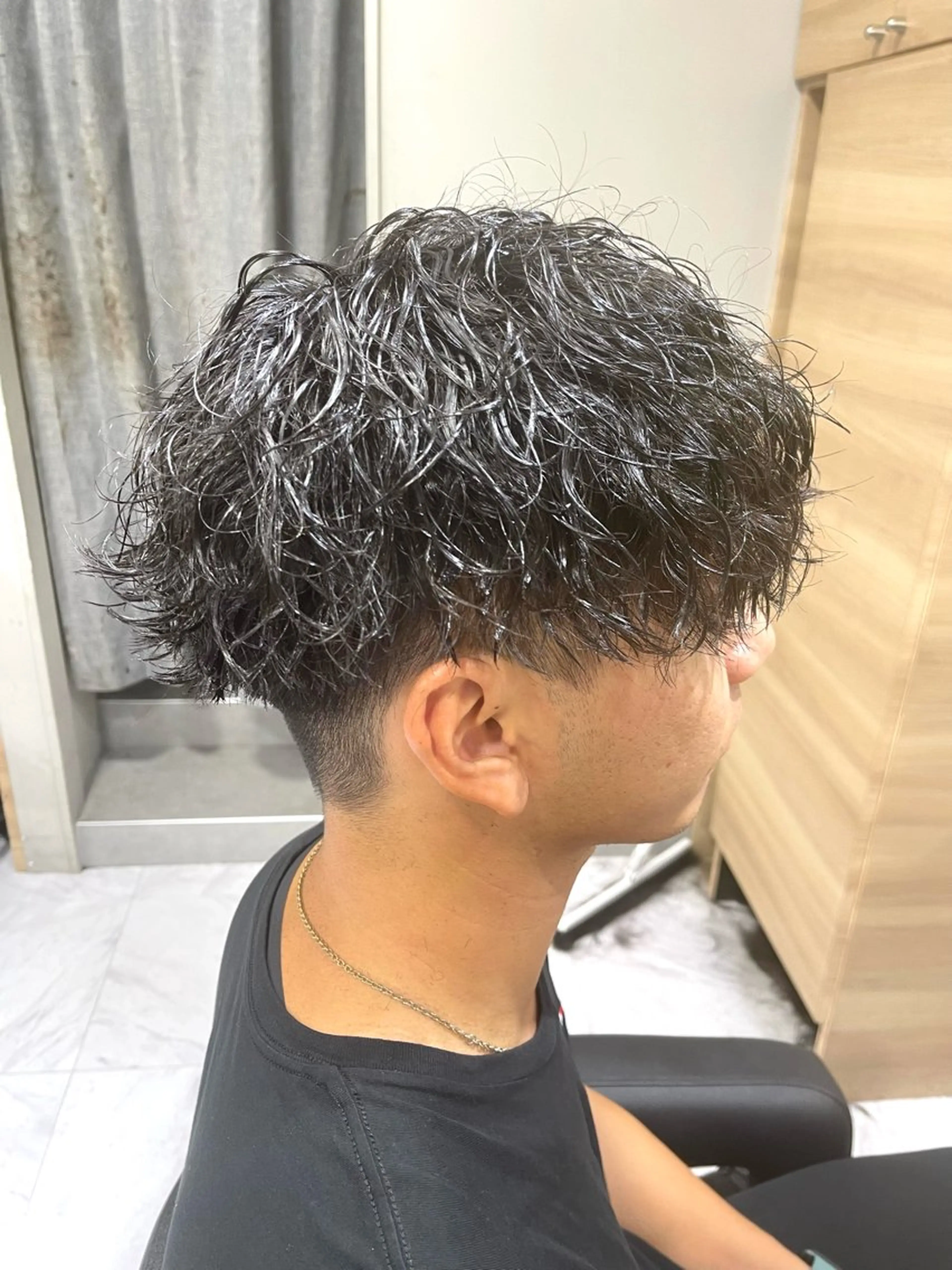 ショート パーマ メンズ メンズパーマ ツイストスパイラルパーマ スパイラルパーマ カット パーマ トリートメント 🌻メンズカット 落合諒🌻のヘアスタイル