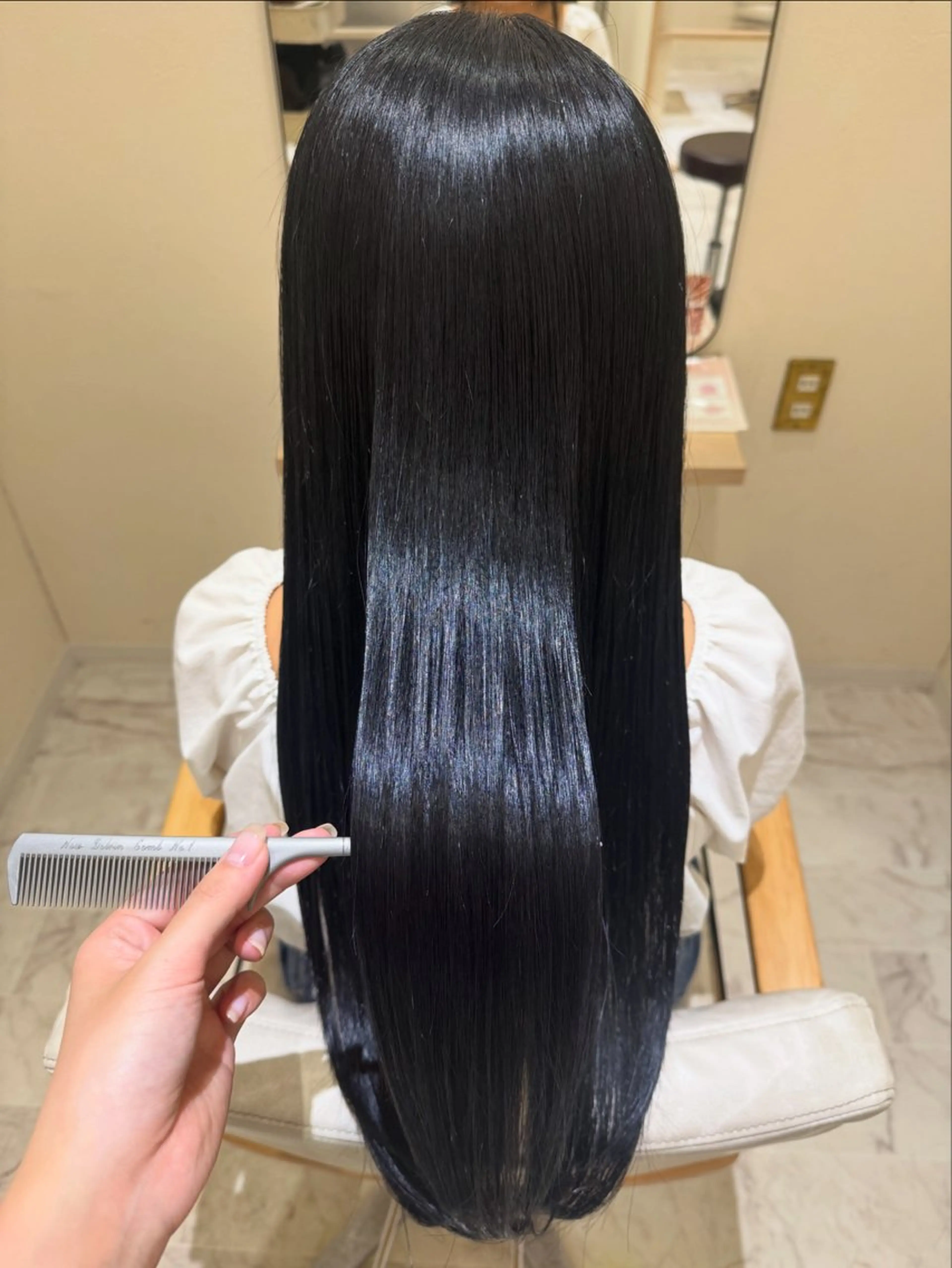 ロング トリートメント カット ヘアカラー トリートメント 💎縮毛矯正/透明感 カラー💎椎葉みひろのヘアスタイル