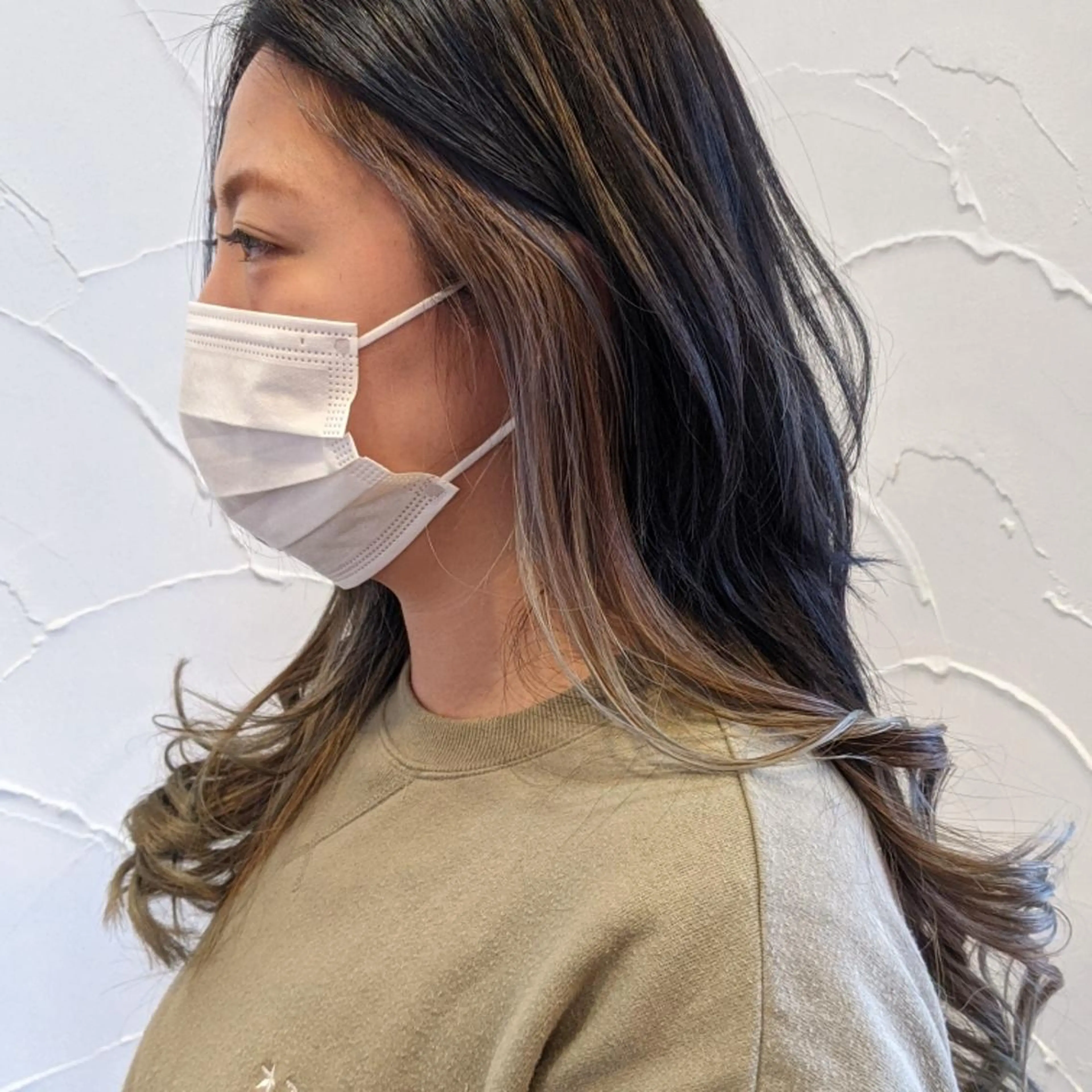 ロング カラー 髪質改善&白髪ぼかし カラー♡店長みやけ♡のヘアスタイル