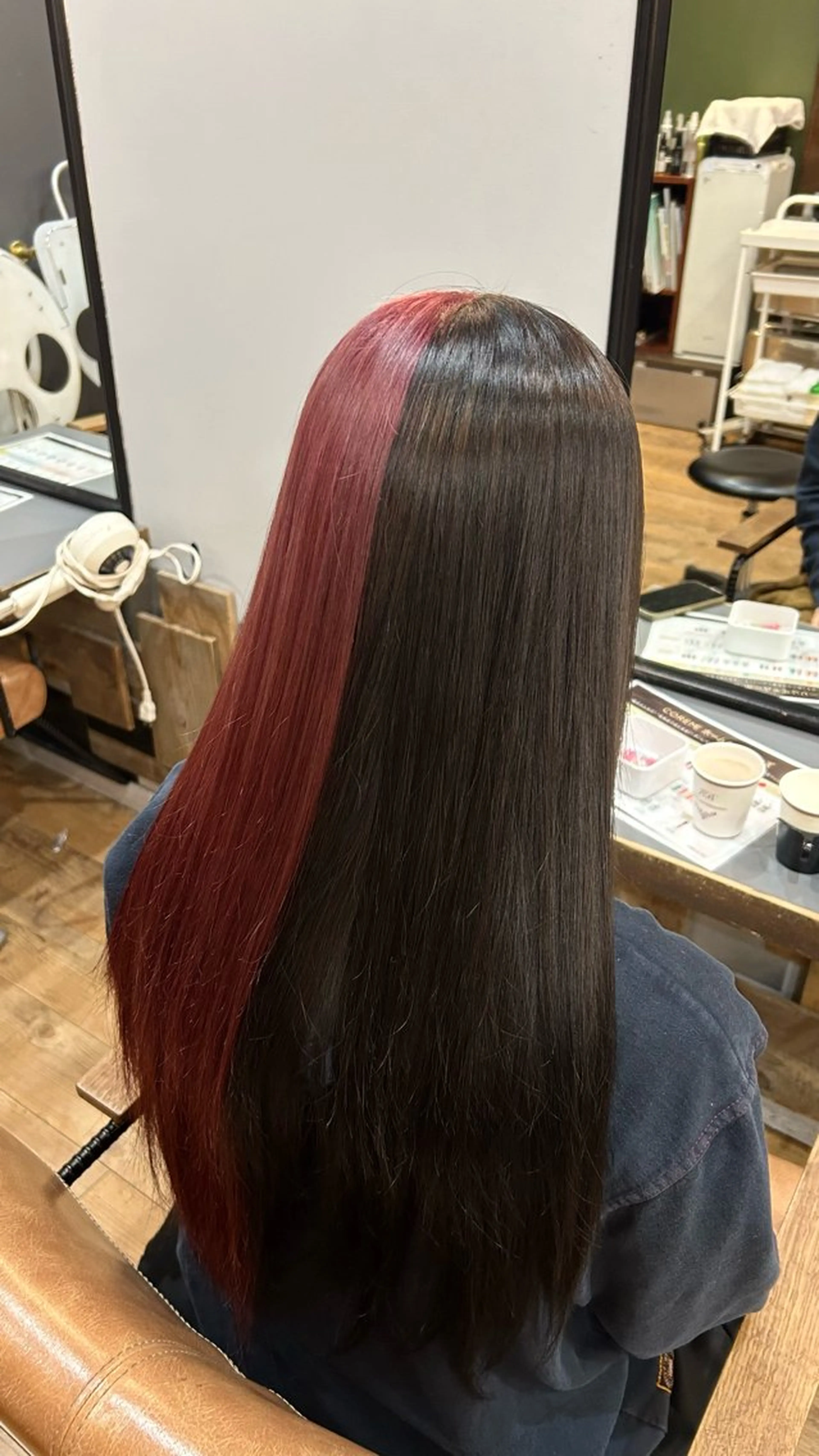 ロング カラー デザインカラー ツートーンカラー ヘアカラー 🥞夏穂【かほ】🥞 /似合わせ/ヘアケアのヘアスタイル