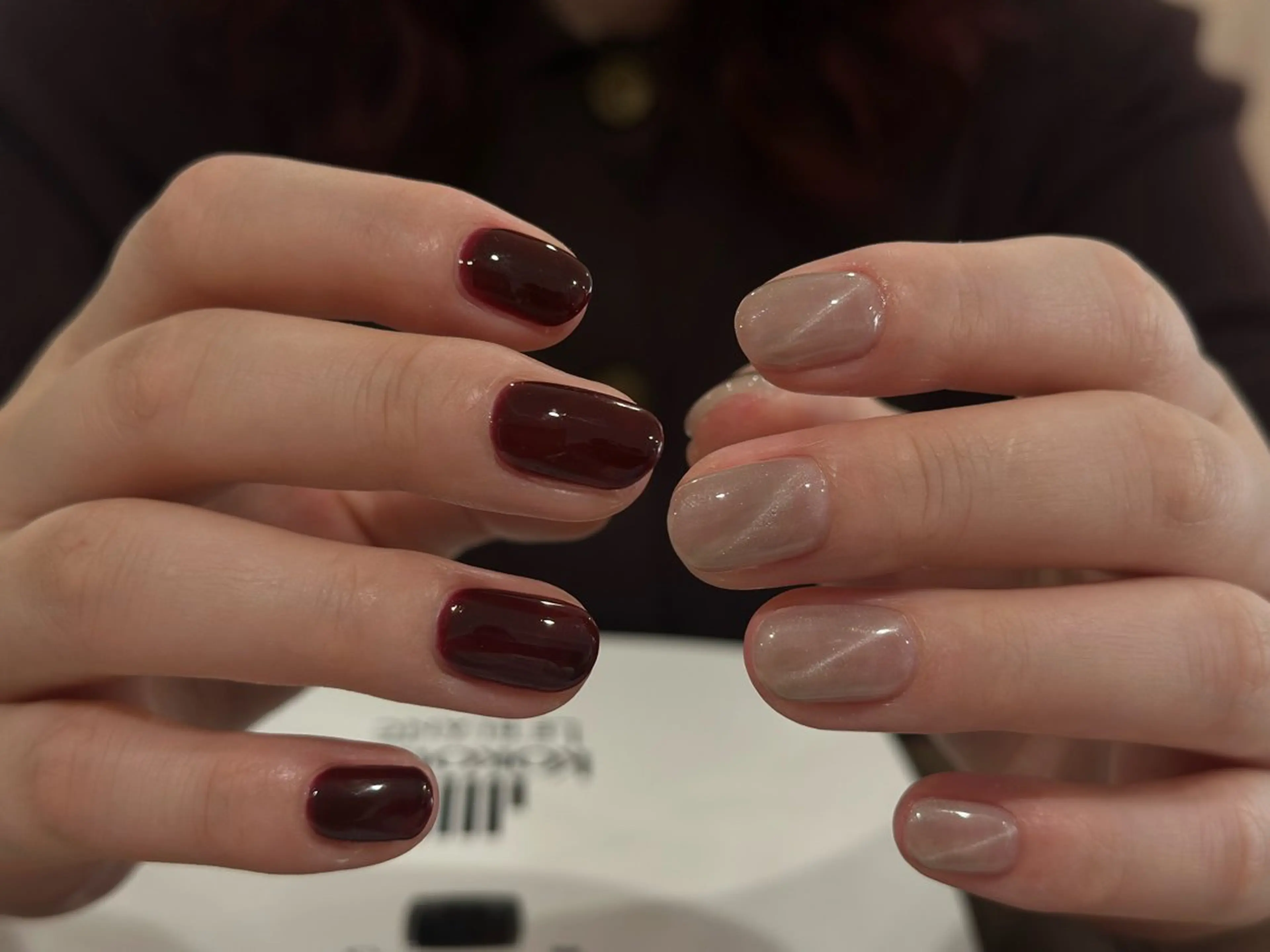 ネイル ボルドー シンプルネイル ANOVA所属・ANOVA アノヴァのネイルデザイン