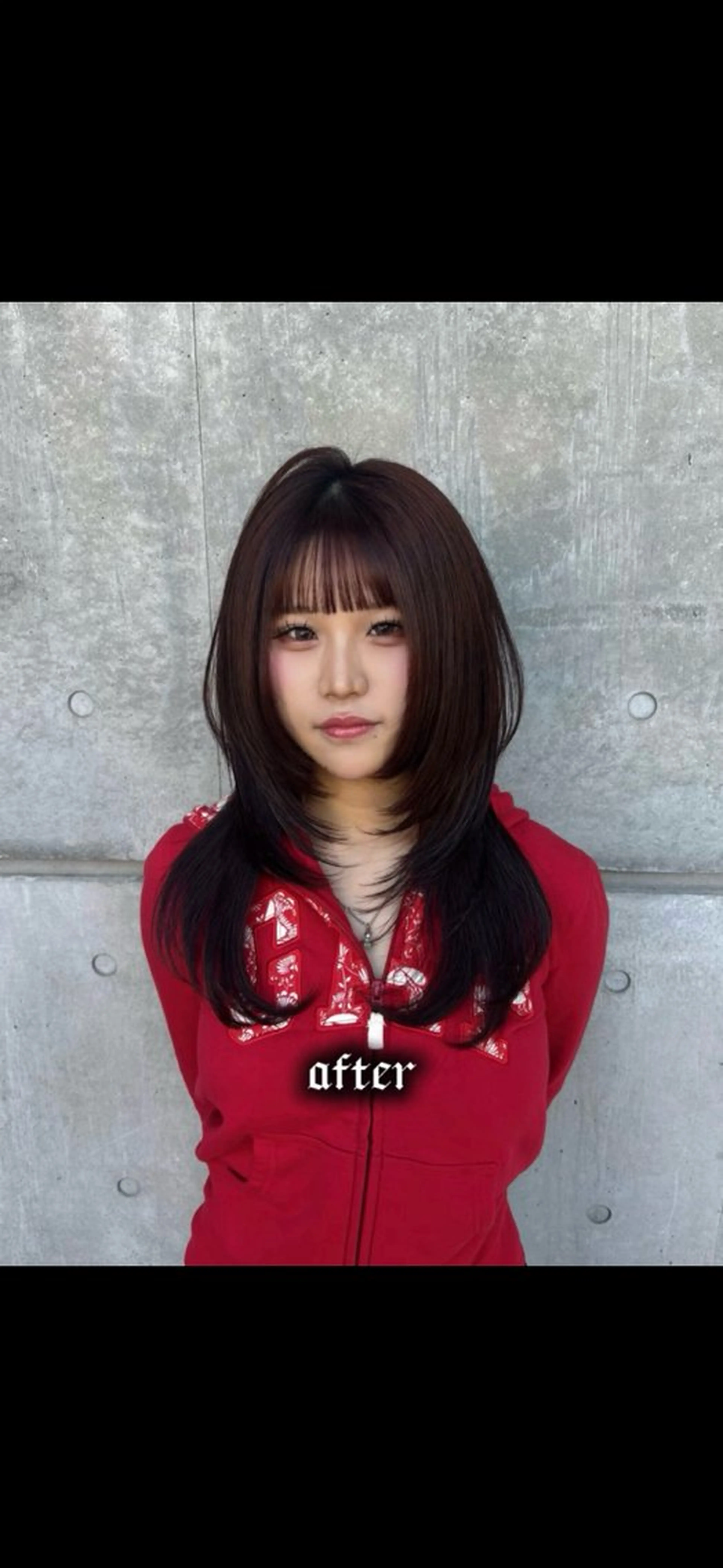 ロング ☪︎レイヤー/ウルフ /ハッシュ☪︎ にこのヘアスタイル