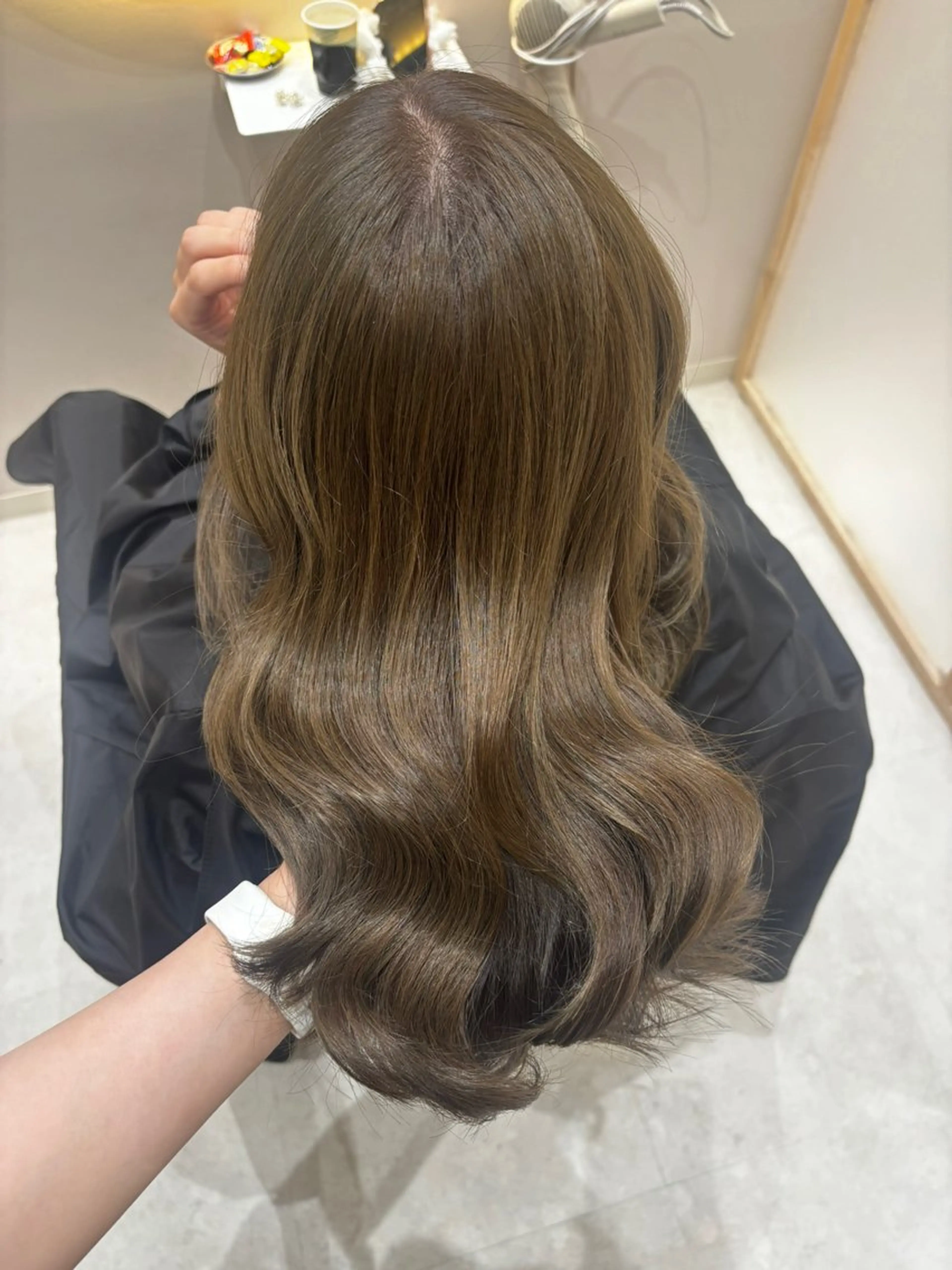 セミロング カット ヘアカラー トリートメント 韓国レイヤーカット/ 🩶HARUKA🩶のヘアスタイル