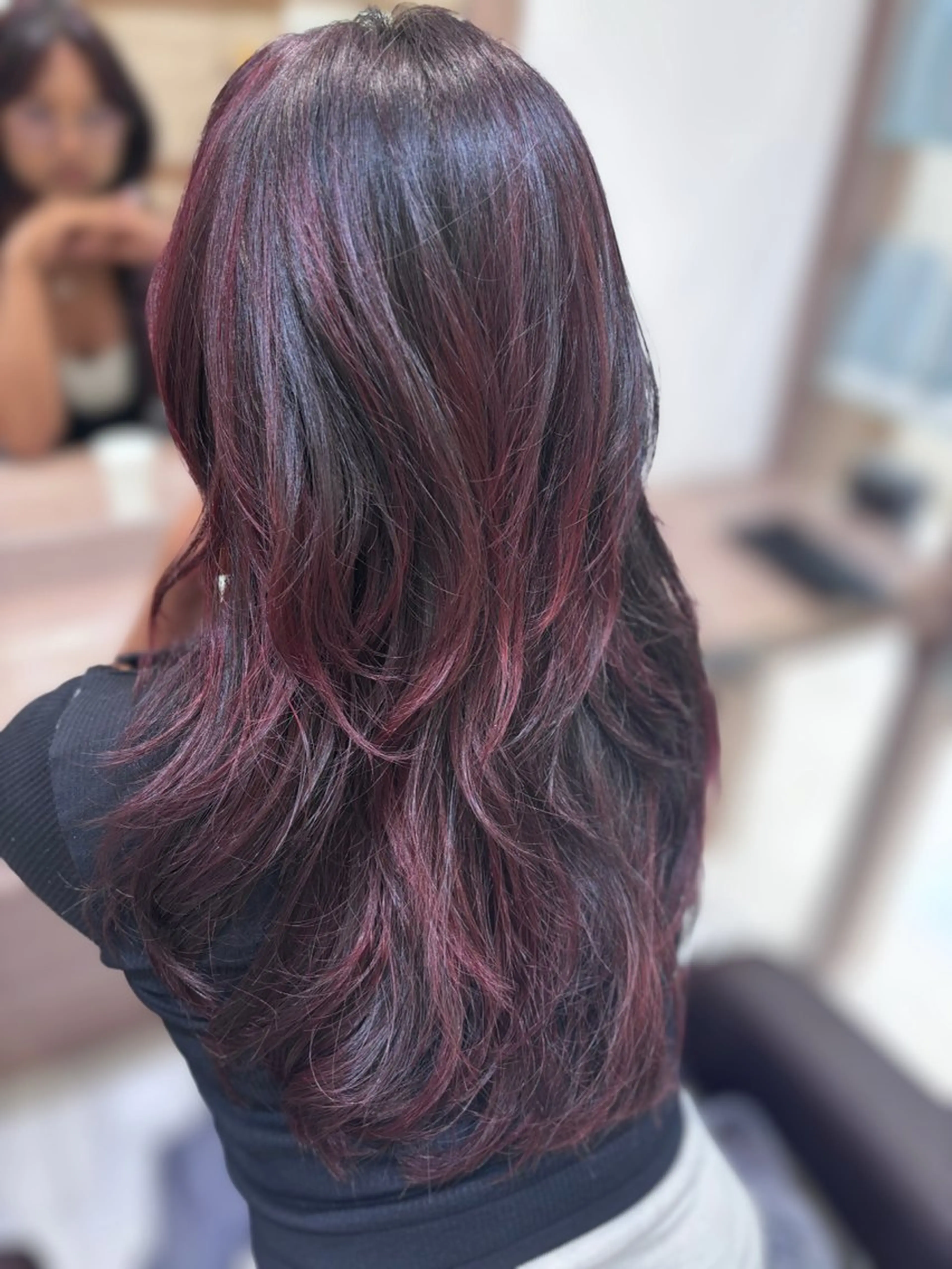 ロング カラー 💎レイヤー／メンズ 💎沢田琴音のヘアスタイル