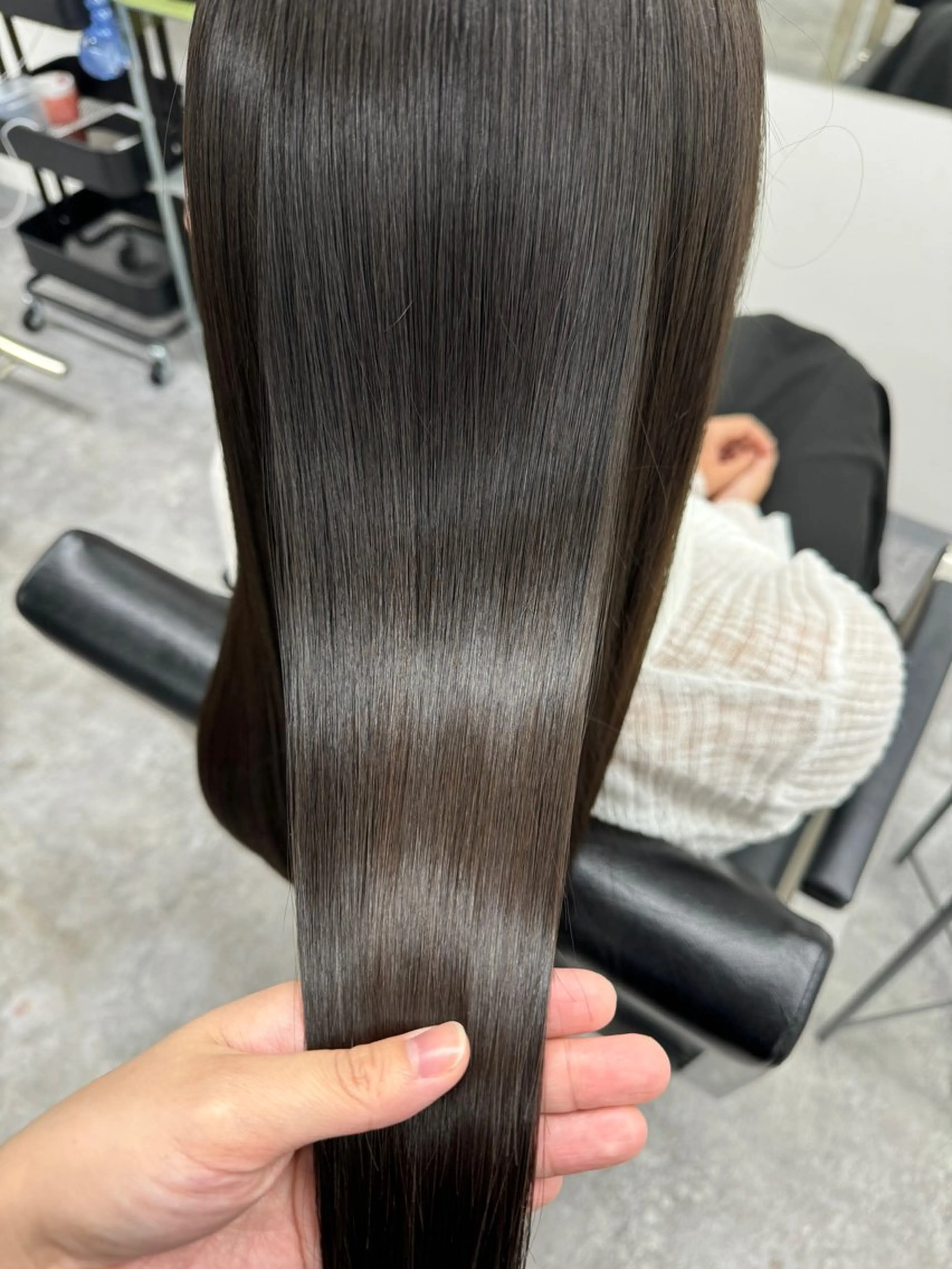 ロング 髪質改善 トリートメント 酸熱トリートメント 髪質改善メニュー 長井 美佐子のヘアスタイル