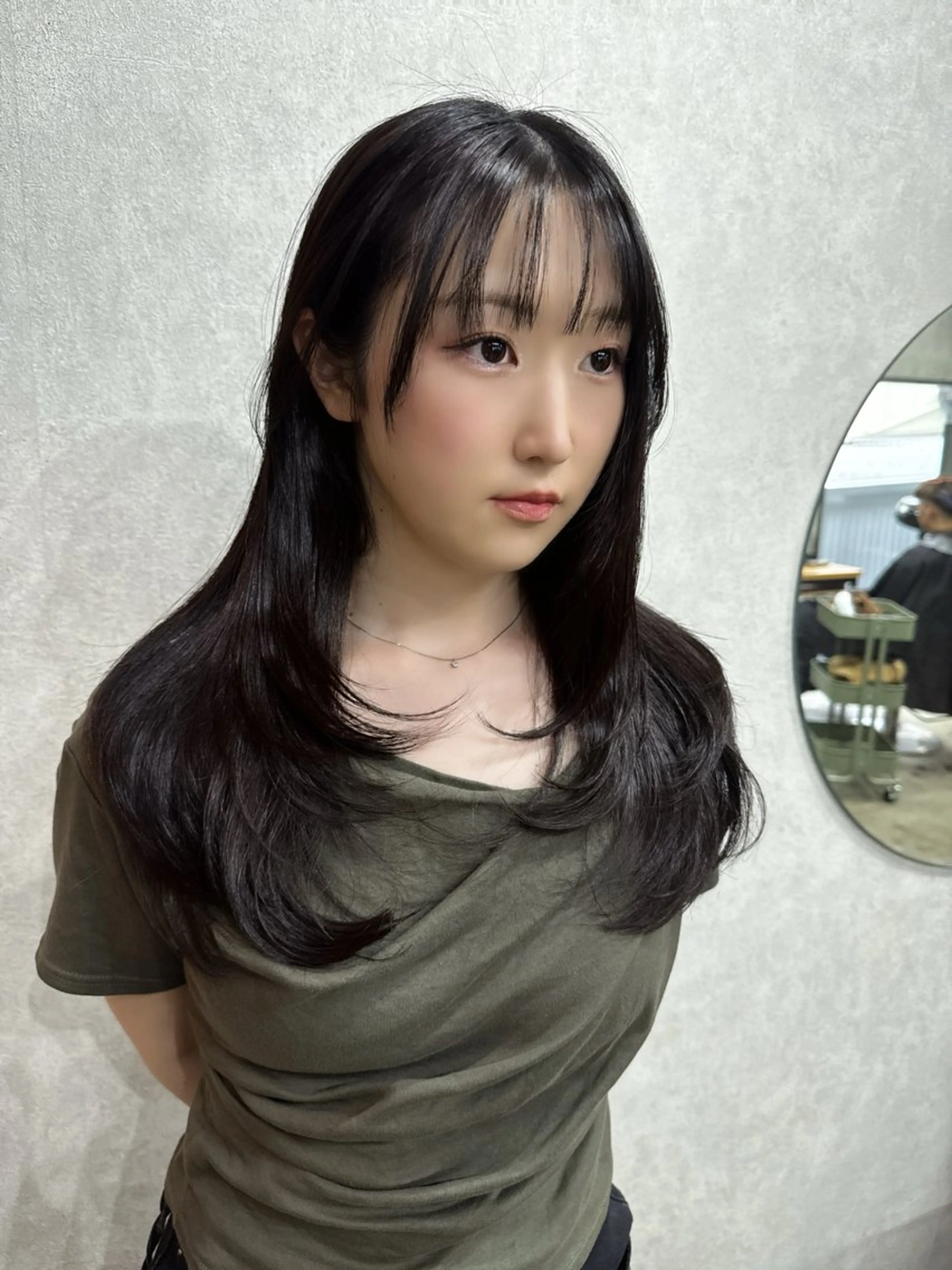 ロング カラー レイヤーカット AIRI layer cut hairのヘアスタイル