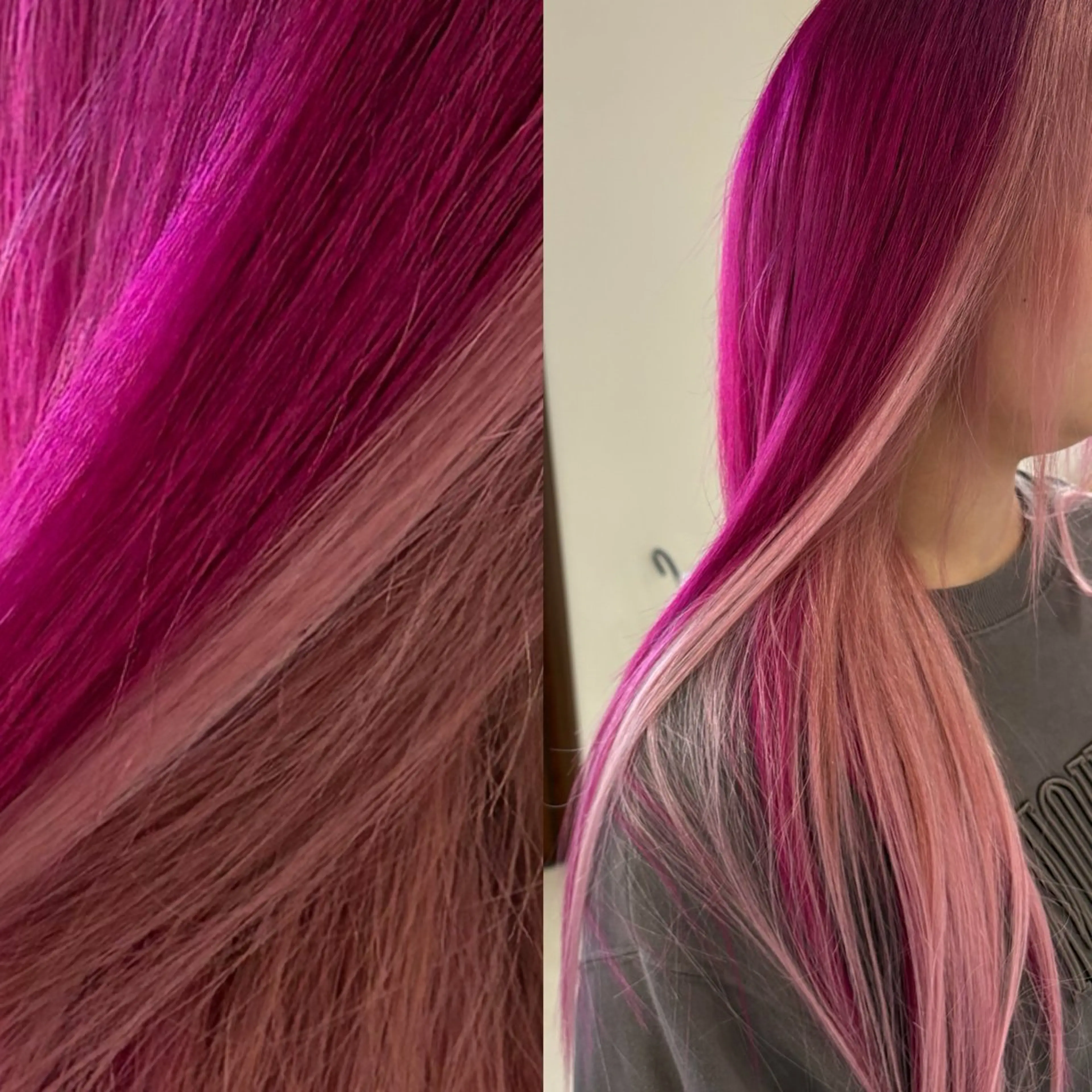 ロング ヘアカラー エクステ あやか/ハイトーンカ ラー/デザインカラーのヘアスタイル