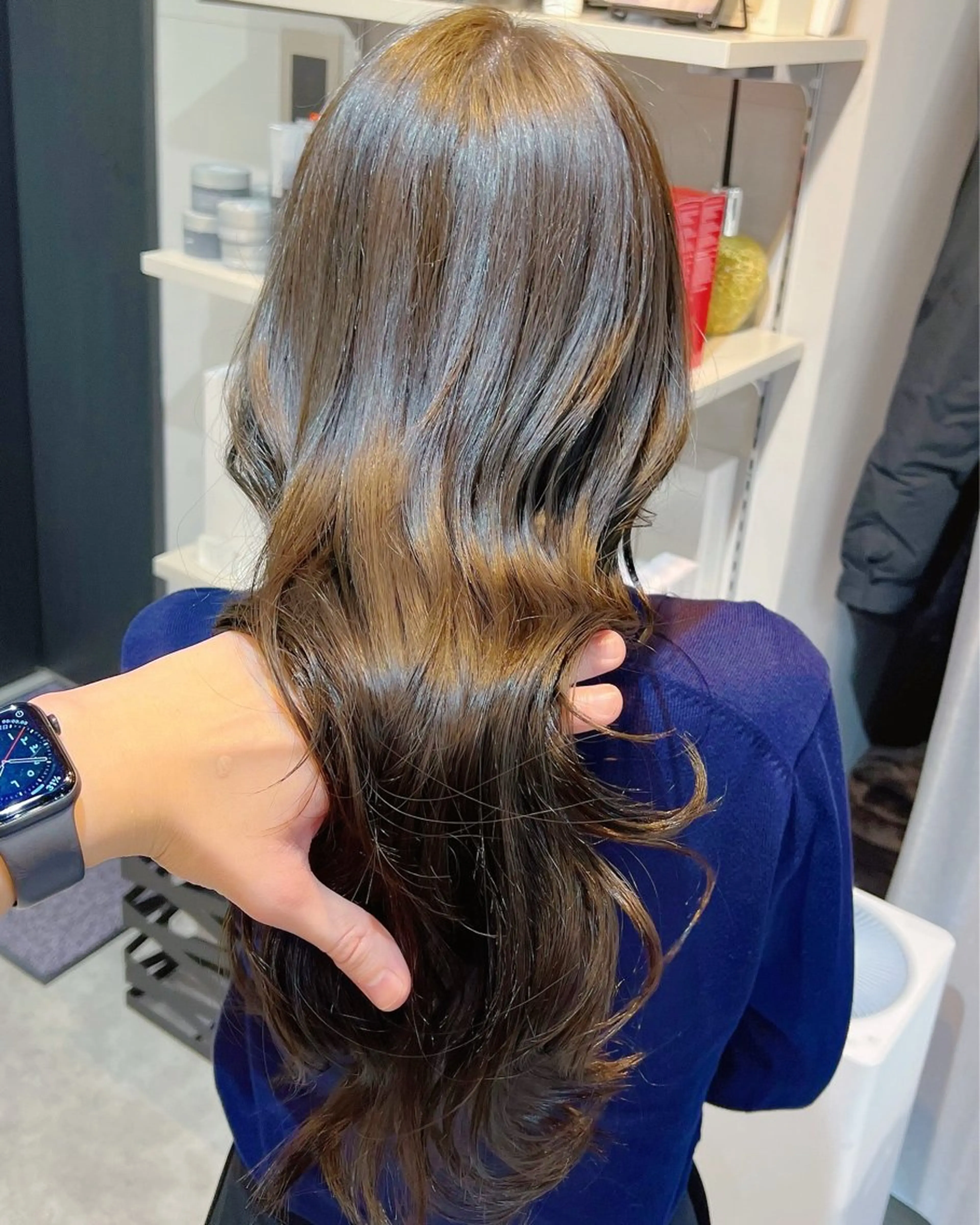 セミロング ヘアカラー 透明感カラー/恵比寿 /レイヤーカット大場のヘアスタイル