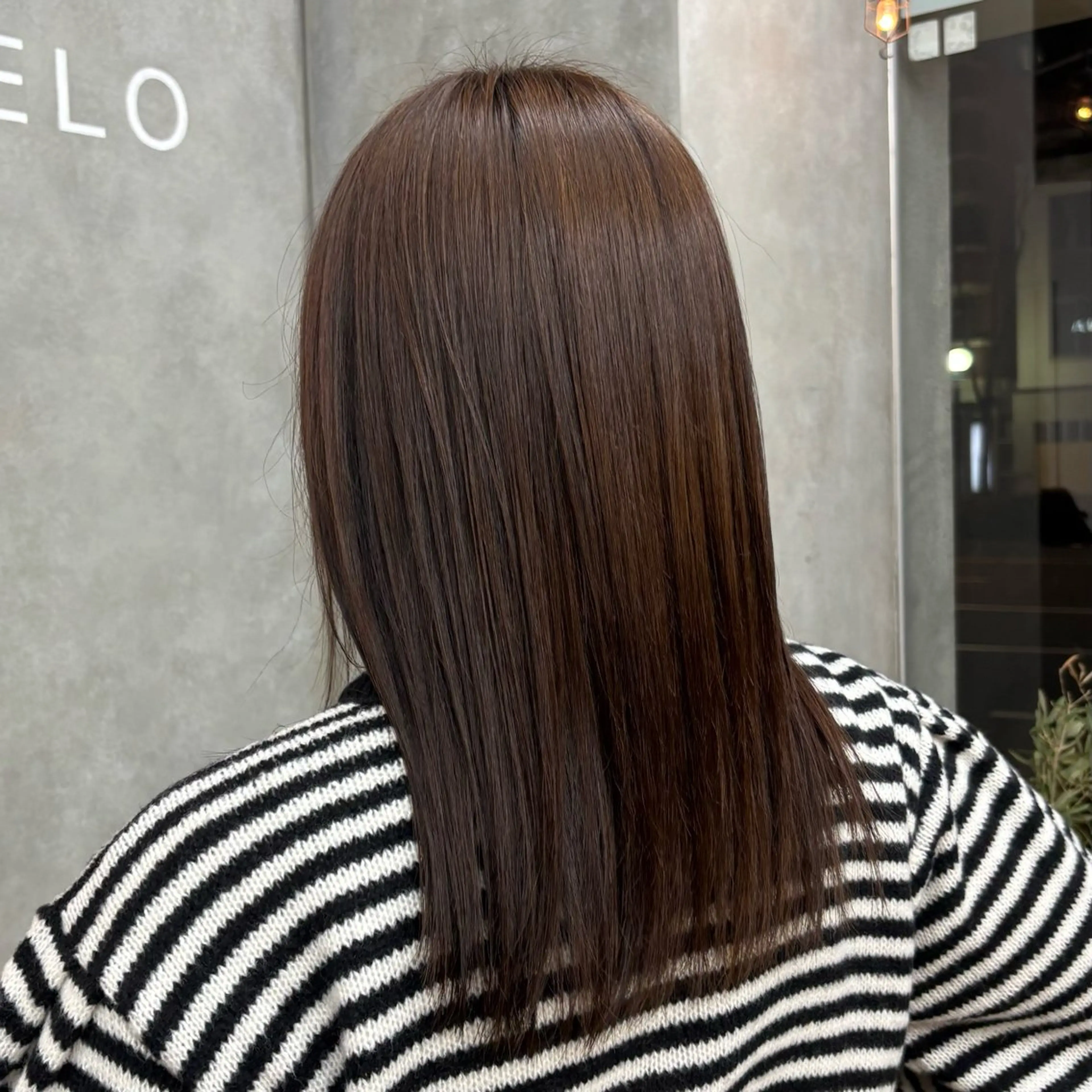 ミディアム 酸性ストレート BELO OSAKA マオのヘアスタイル