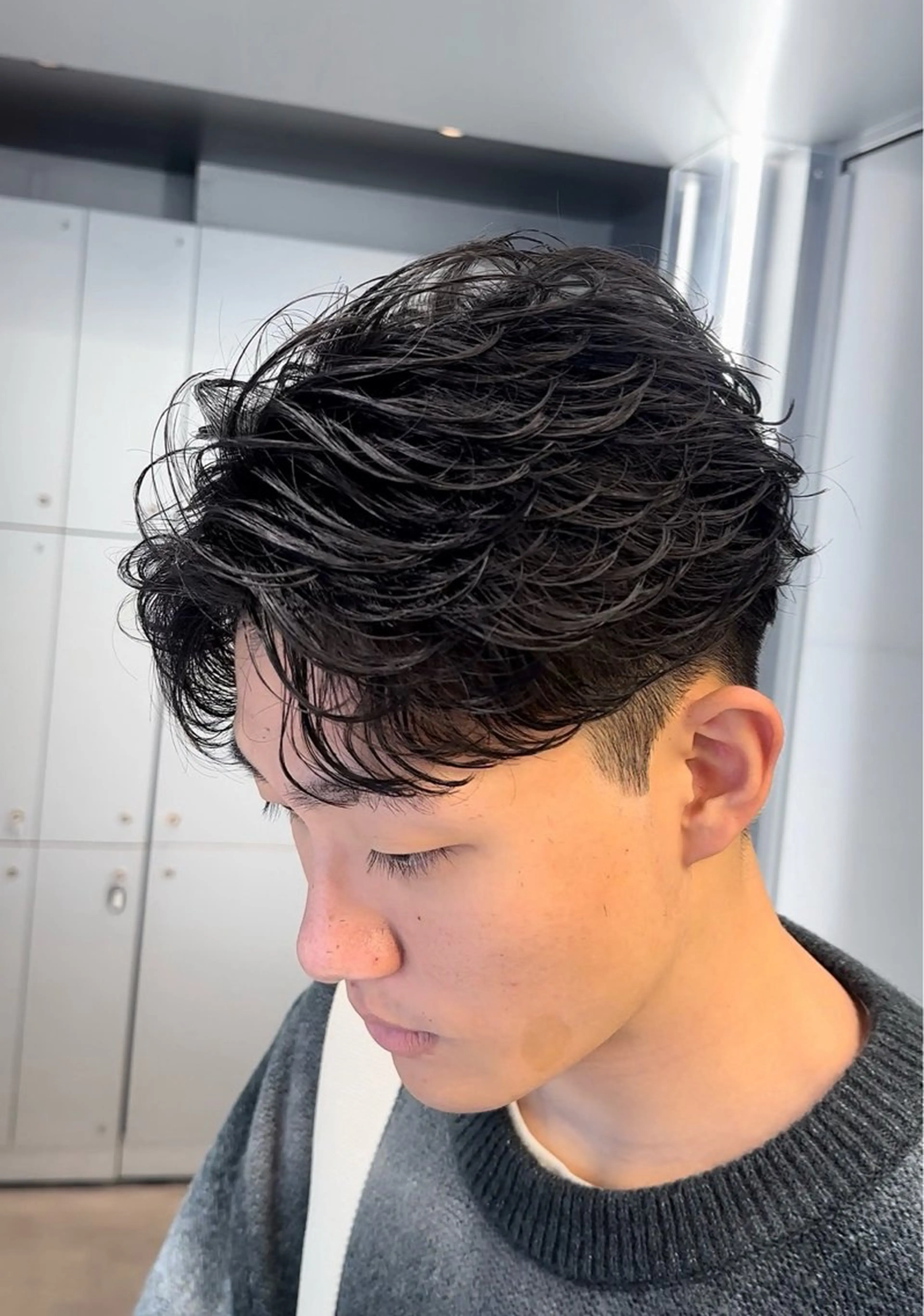パーマ メンズ フェザーパーマ メンズパーマ カット パーマ 初パーマ支持率◎松田 優斗のヘアスタイル
