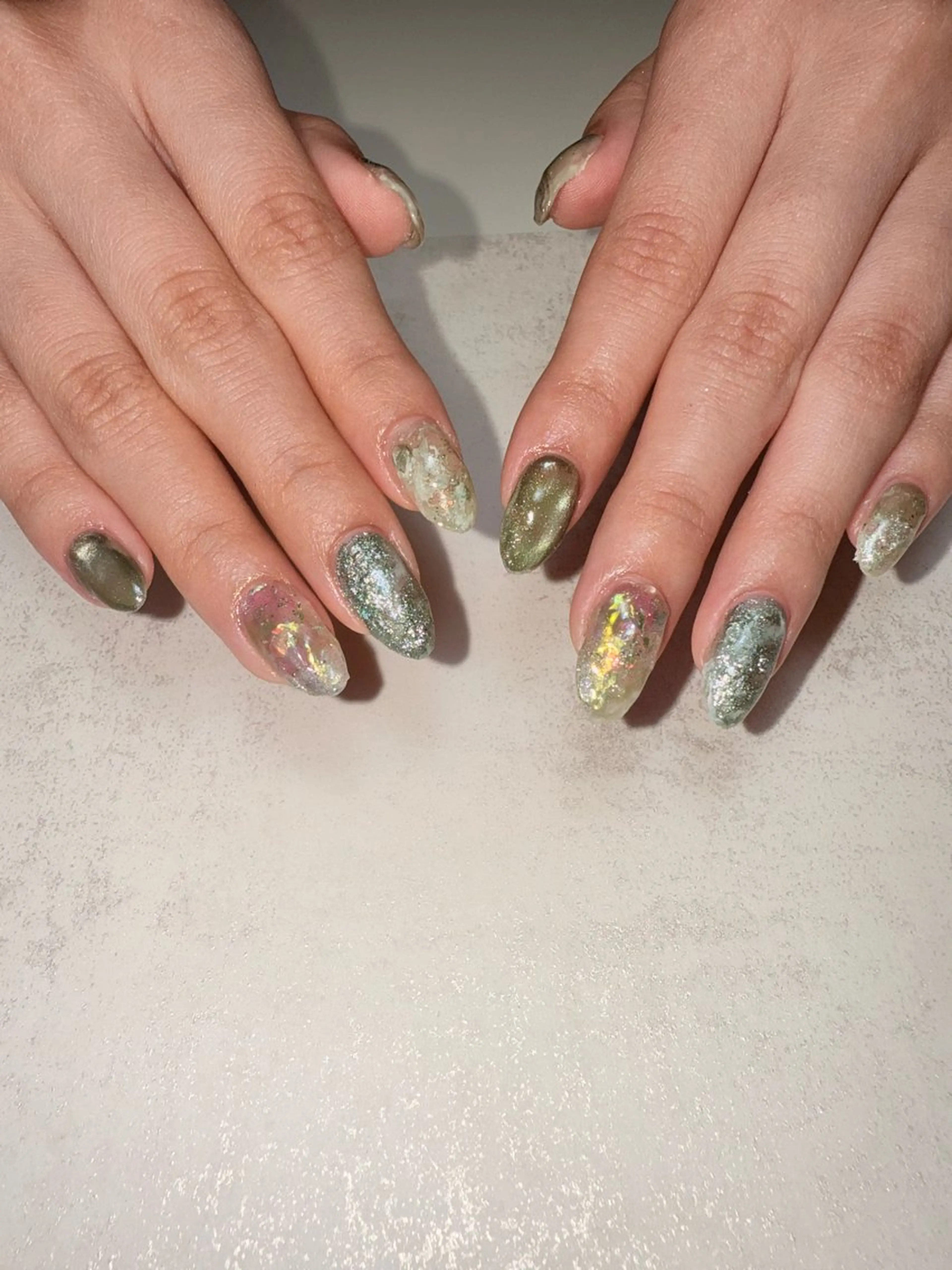 【オフ込】おまかせニュアンスネイル＊Amulet Art Full💅🏻🌕の写真