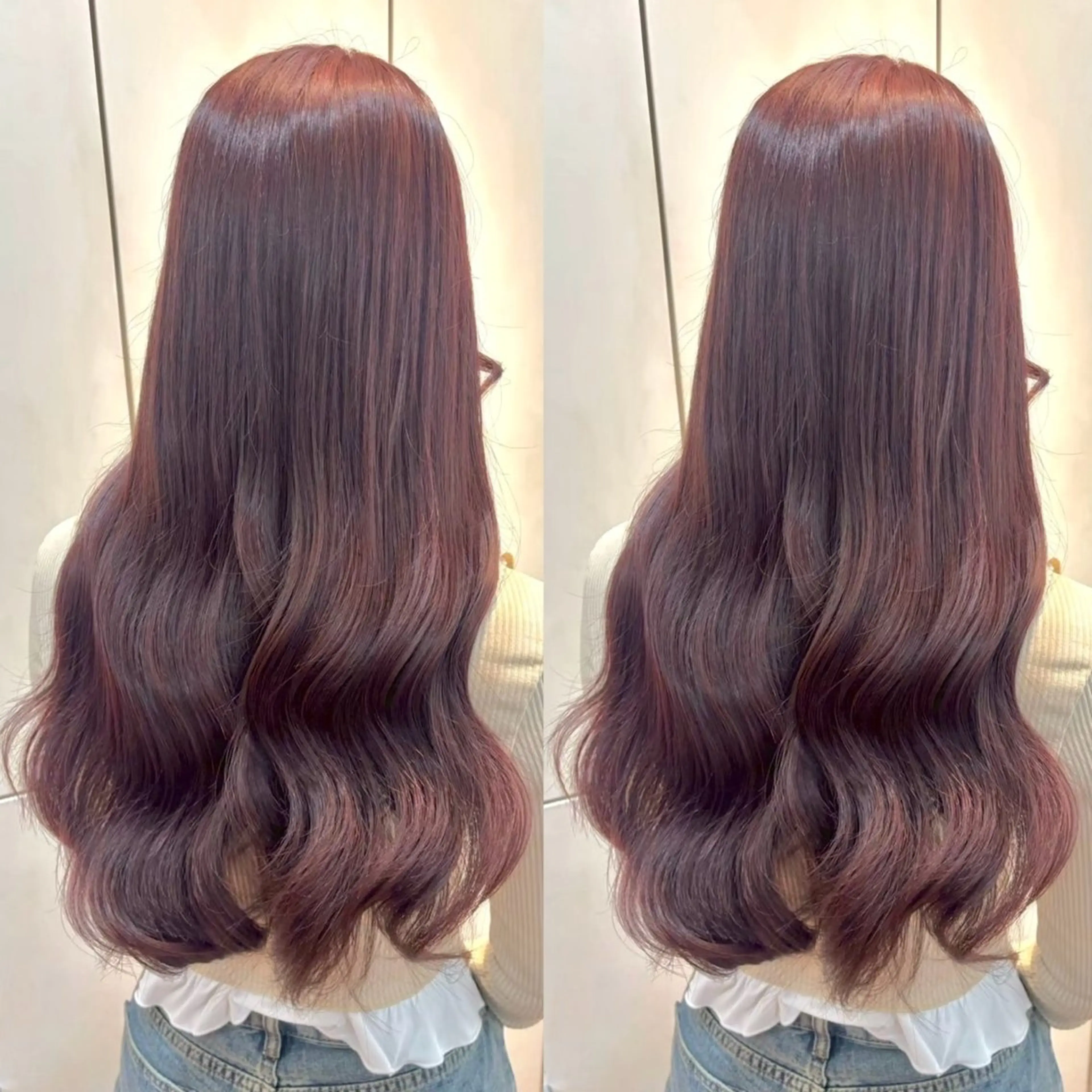 カラー ヘアカラー ヘアメ🎀推しカラー 🥣横浜/しほ🧸のヘアスタイル