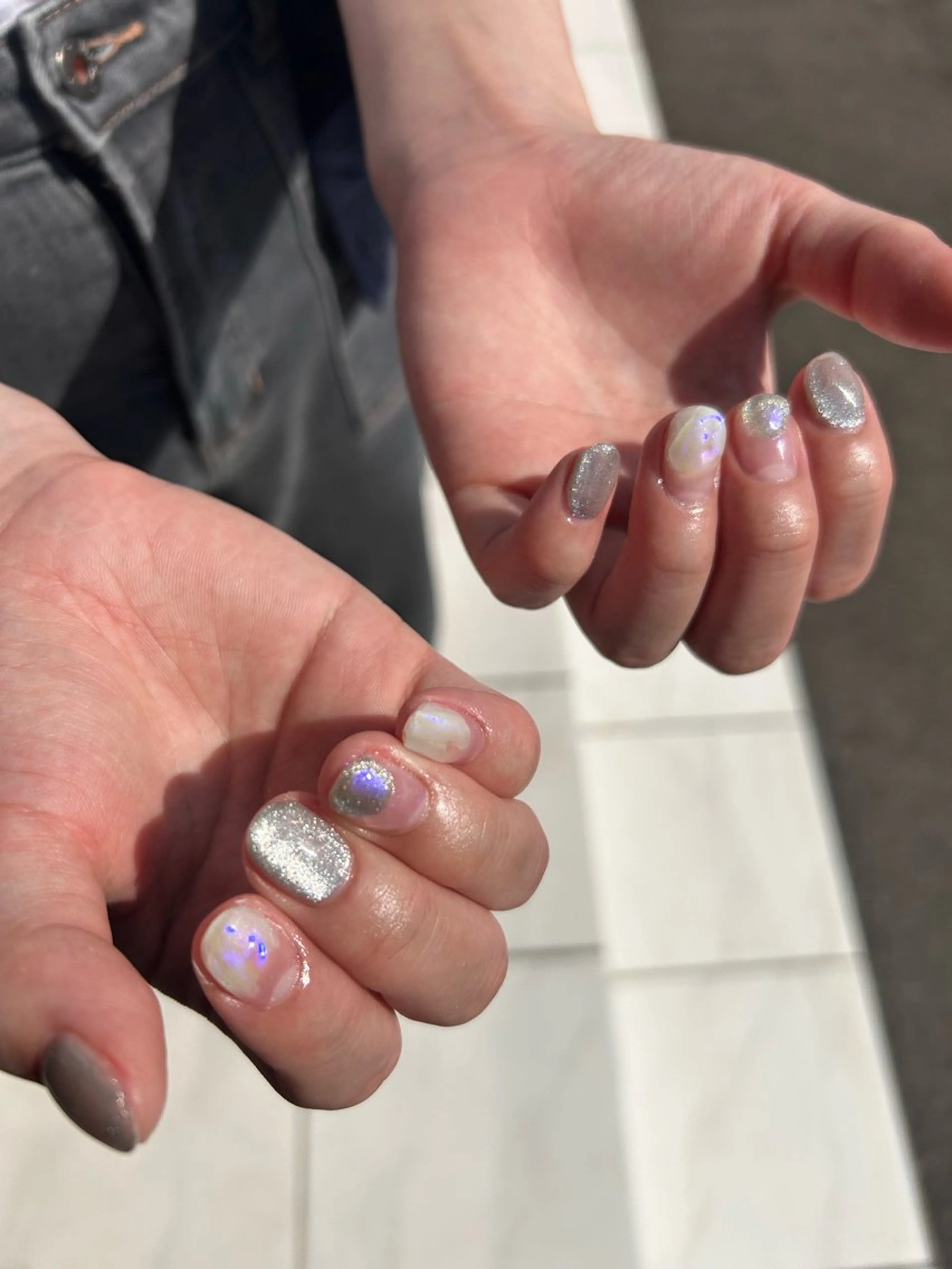 ネイル マグネットネイル ニュアンスネイル ハンドネイル salon miii Kanekoのネイルデザイン