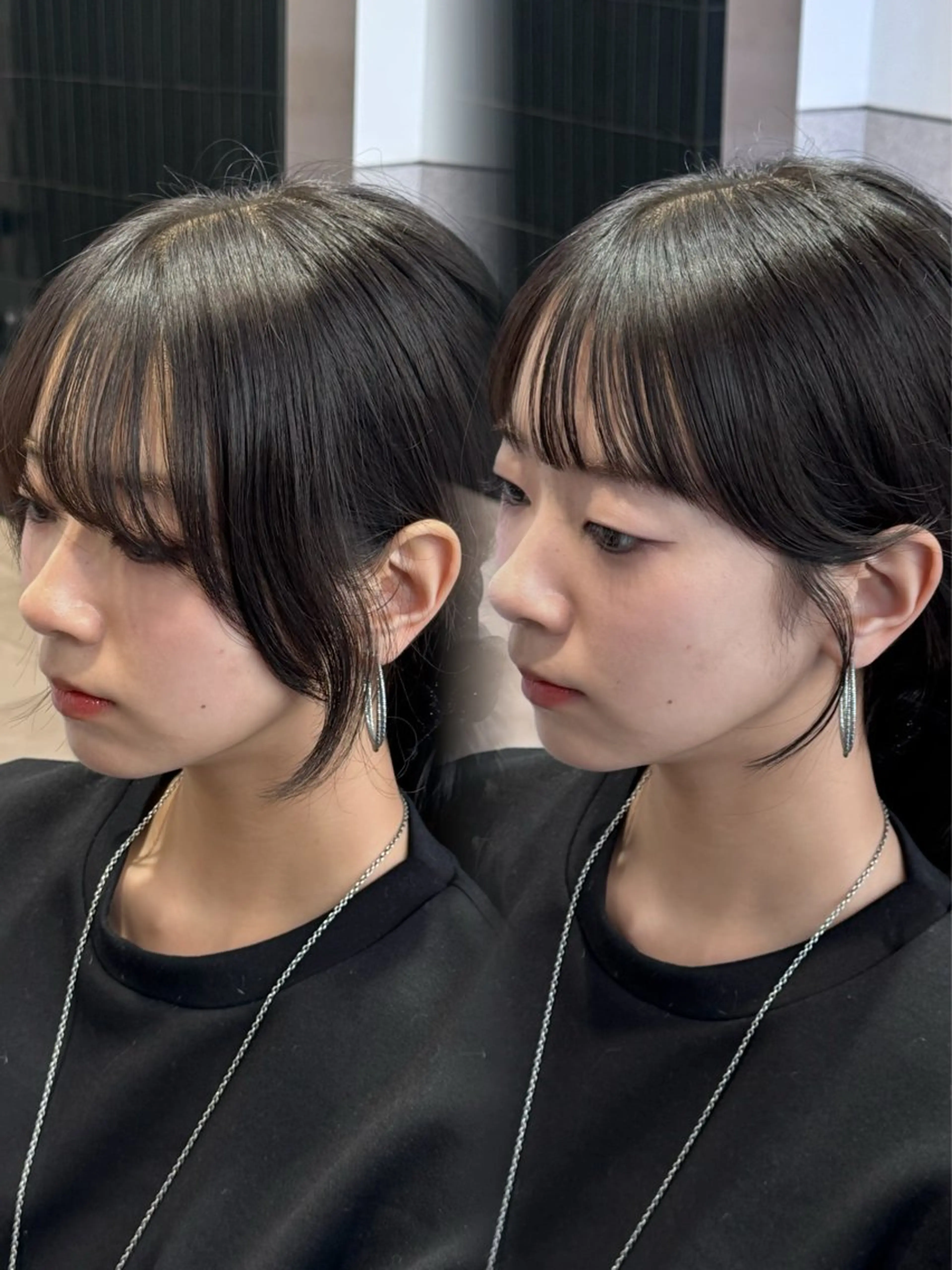 セミロング 映える顔まわり/前髪 特化 💗 ユキマのヘアスタイル