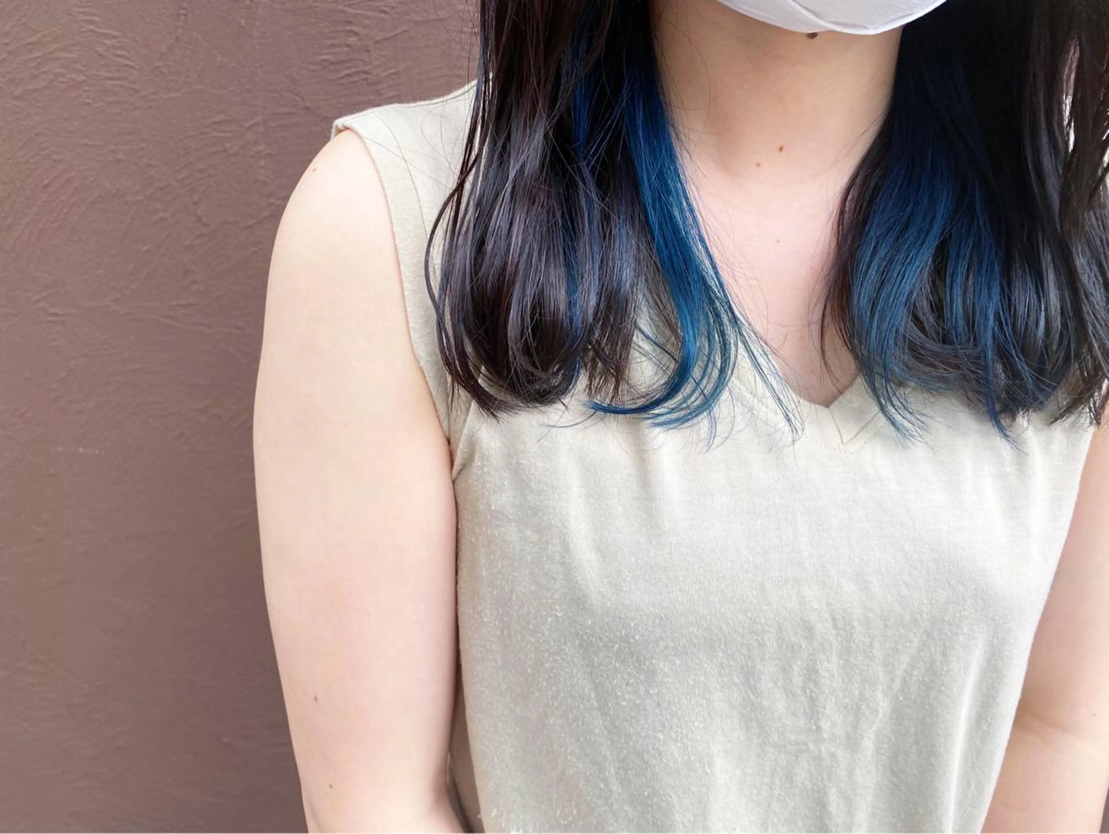 セミロング ヘアカラー 川越 輝梨奈のヘアスタイル