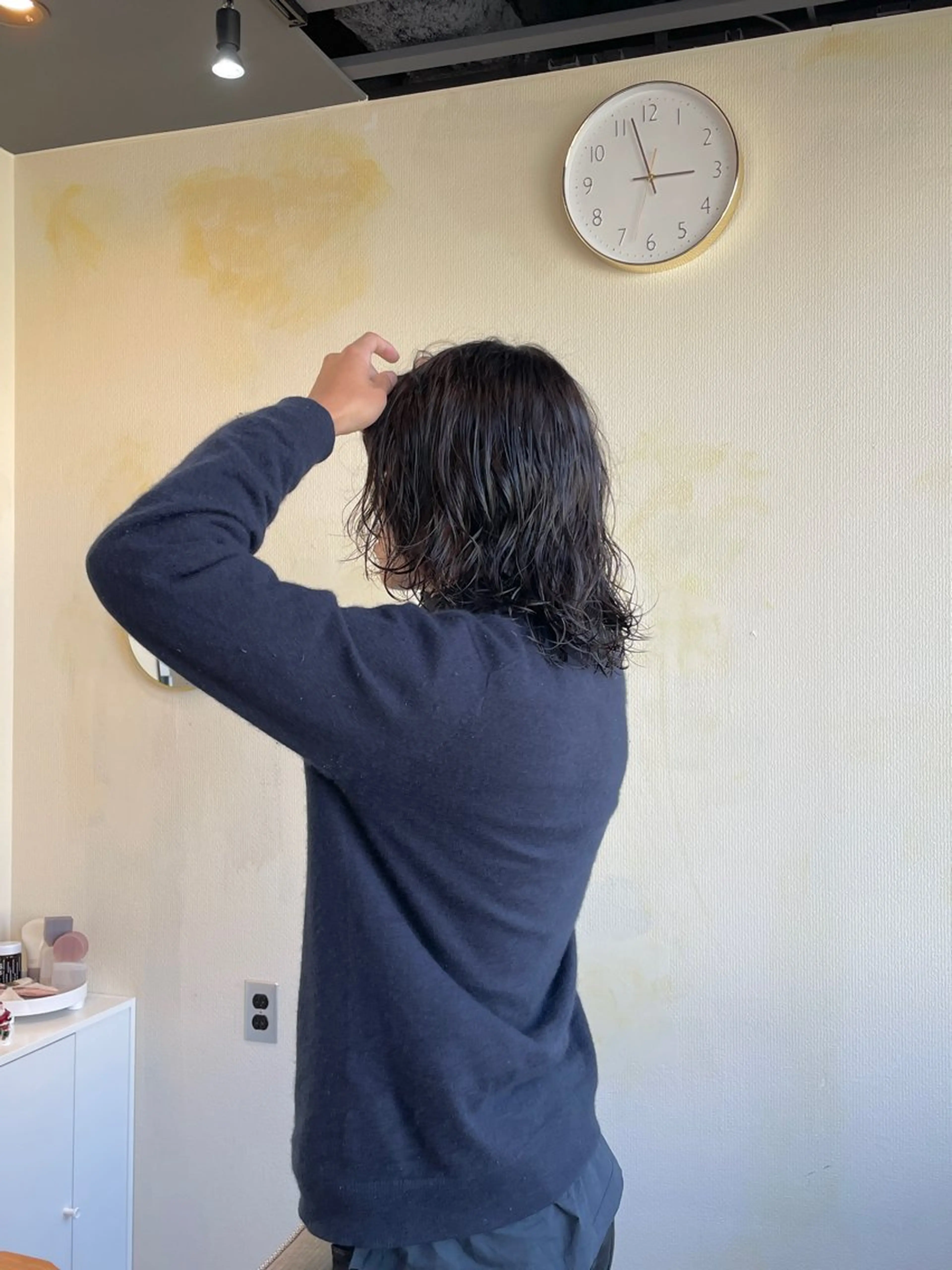 パーマ メンズ 🍋透け感カラー🍃 オリーブ🍐Kahoのヘアスタイル