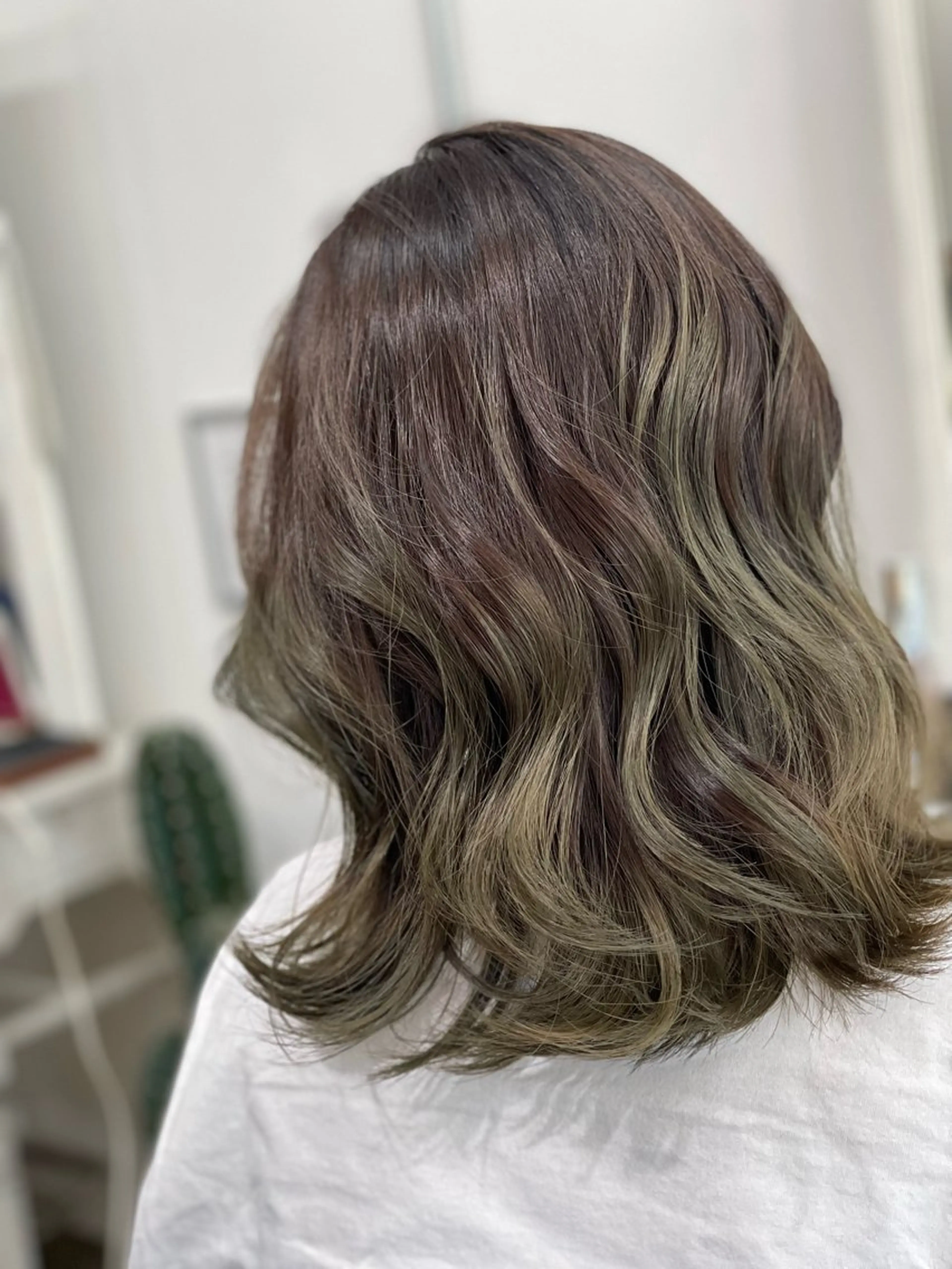 セミロング カラー Snaly カラー特化ページのヘアスタイル