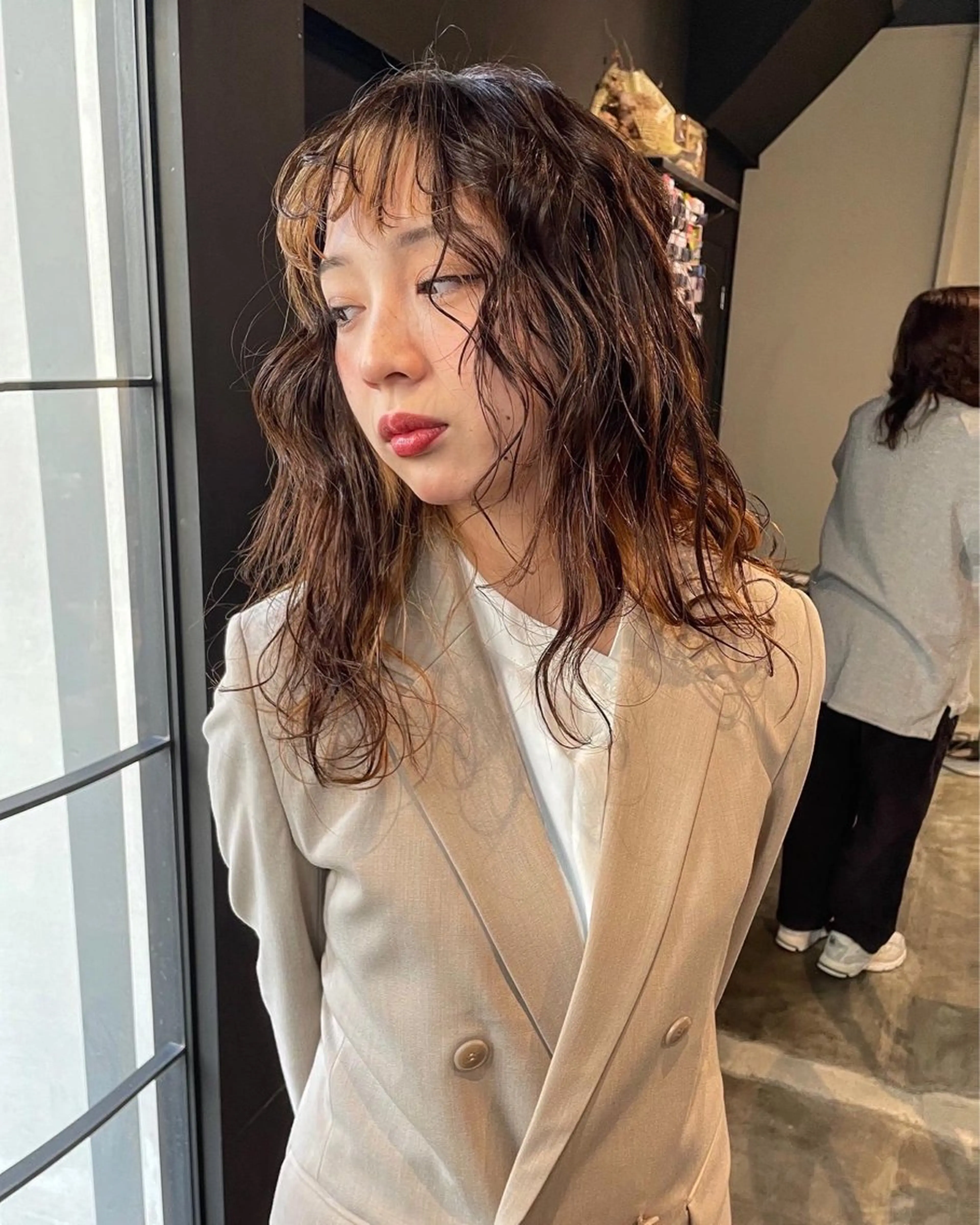 セミロング カット パーマ トリートメント ボブ／パーマ指名 No. 1🍃れんとのヘアスタイル