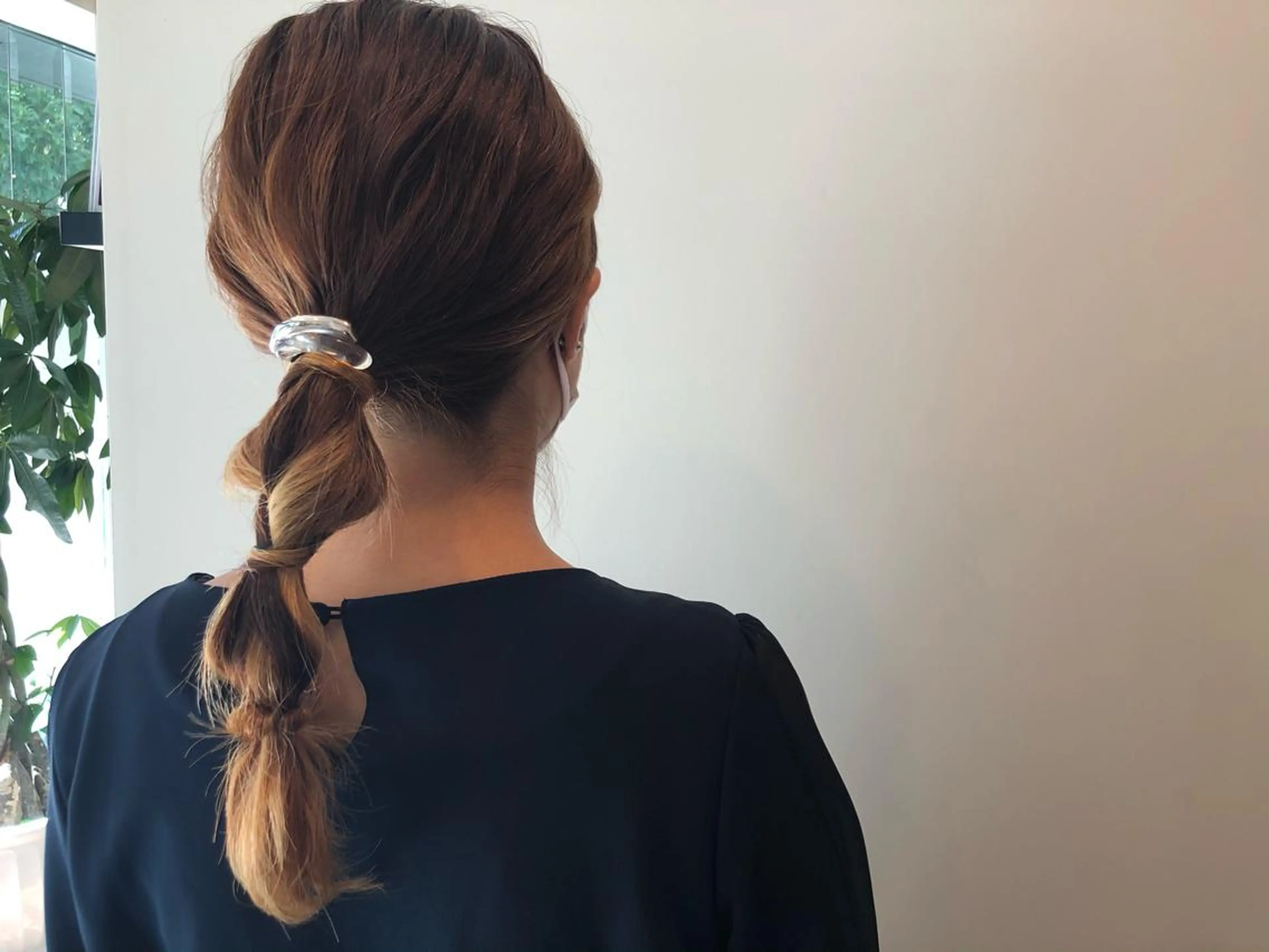 ヘアアレンジ ポニーテール 結婚式・ブライダル Hair&Make Nahoのマツエク・マツパデザイン