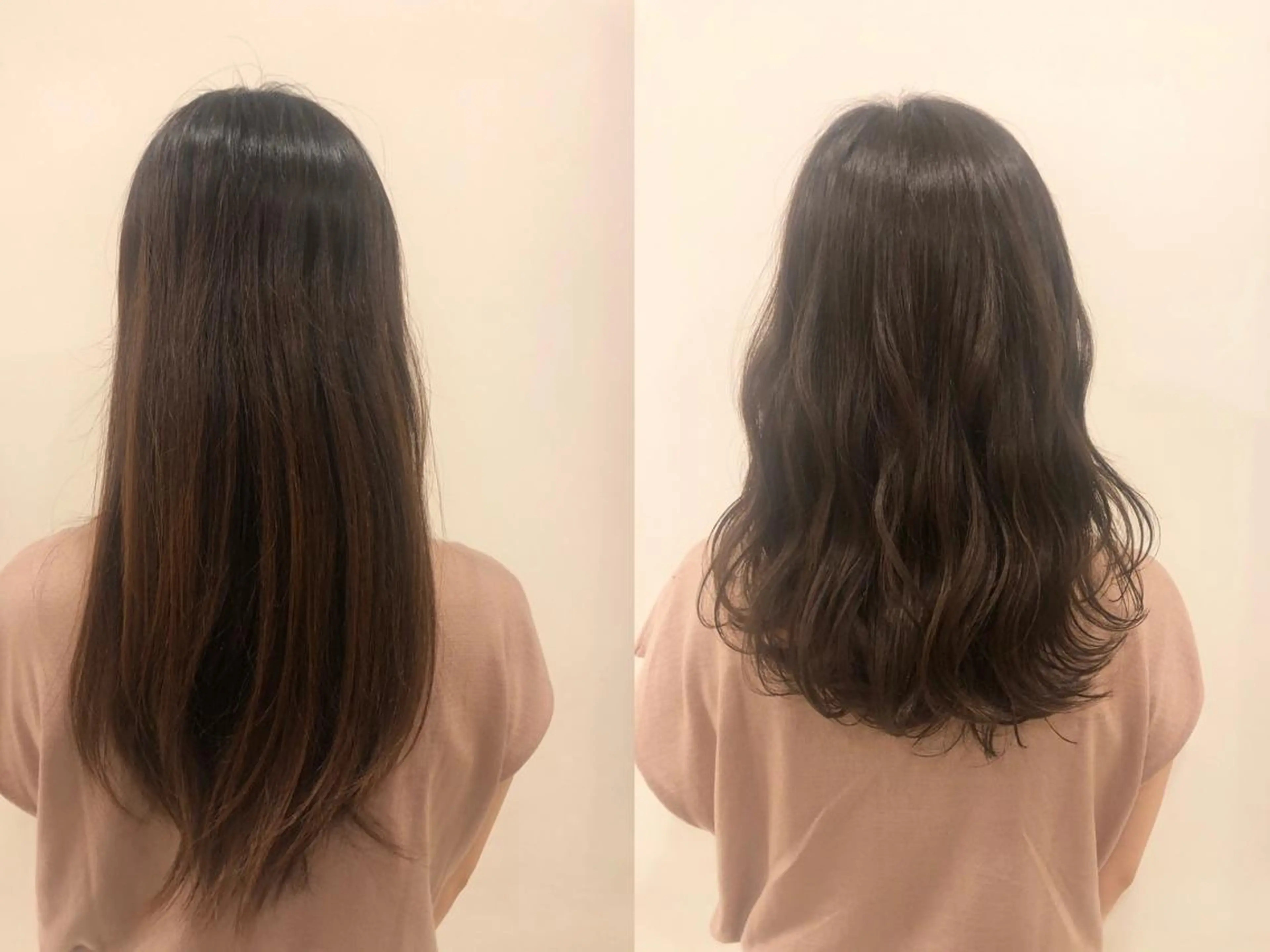 セミロング カット 菊池 栄里奈のヘアスタイル