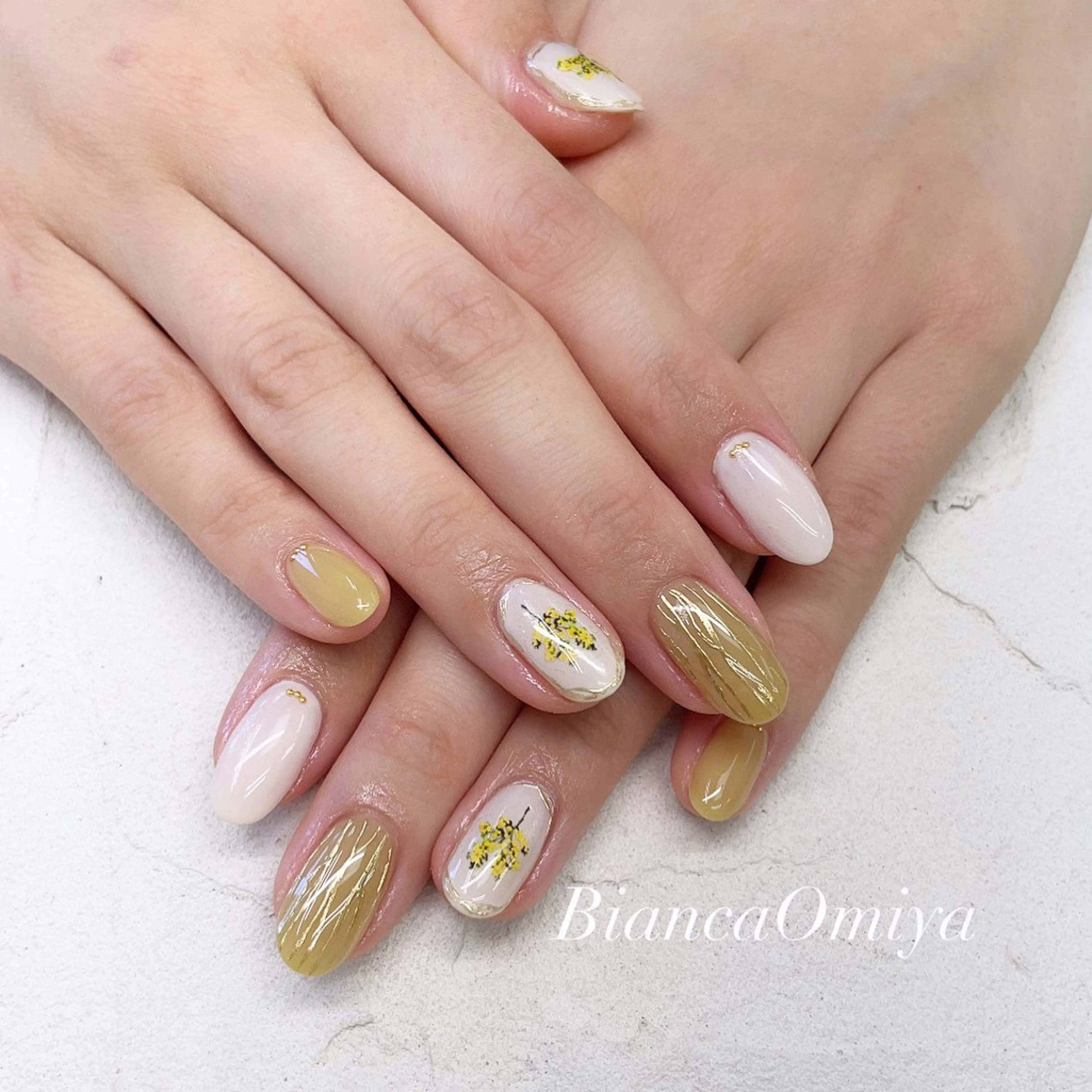 ネイル 春ネイル 🫧Bianca 北浦和🫧野原のネイルデザイン