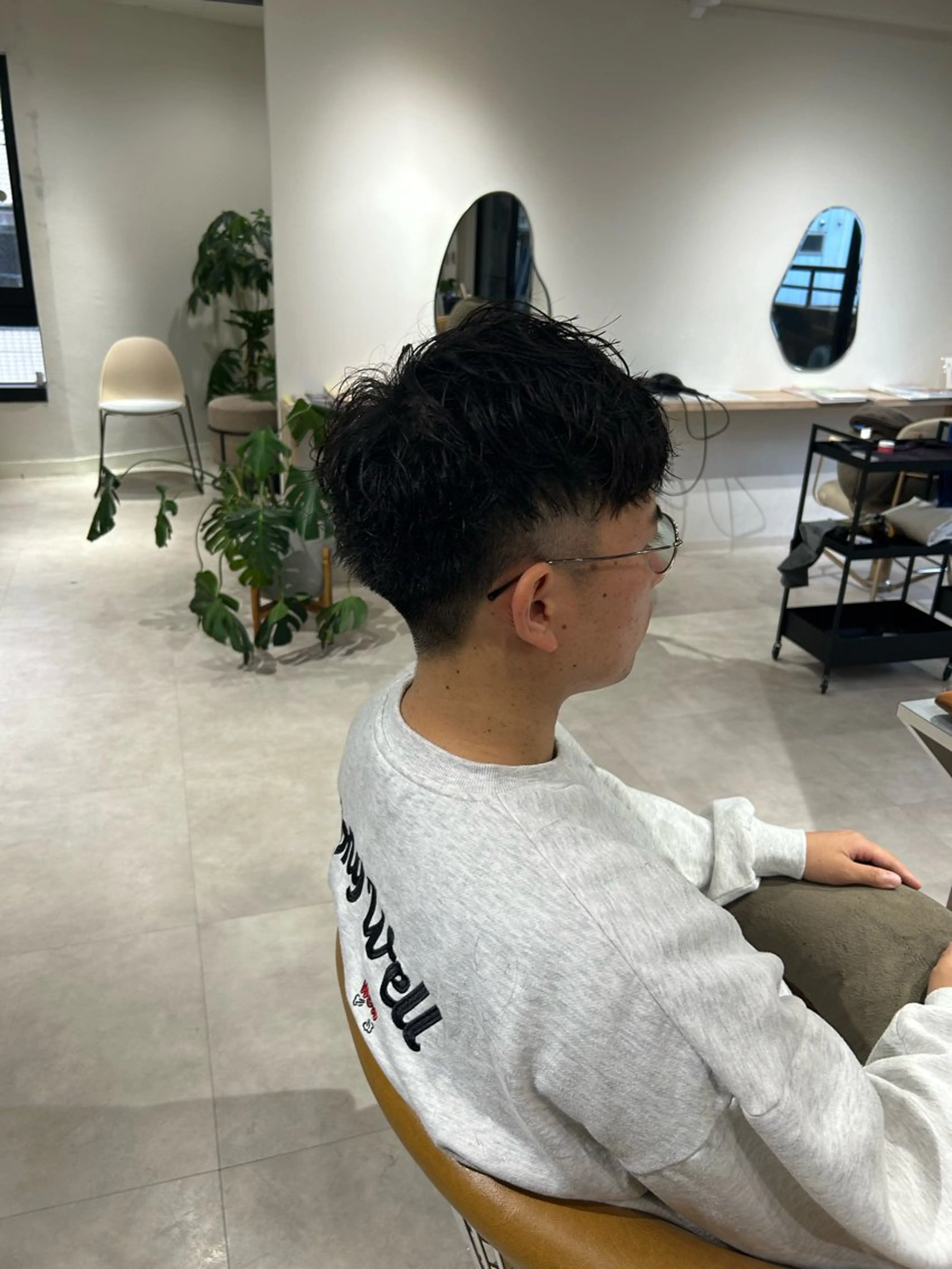 パーマ メンズ カット パーマ メンズカット/透明感 石山浩二のヘアスタイル