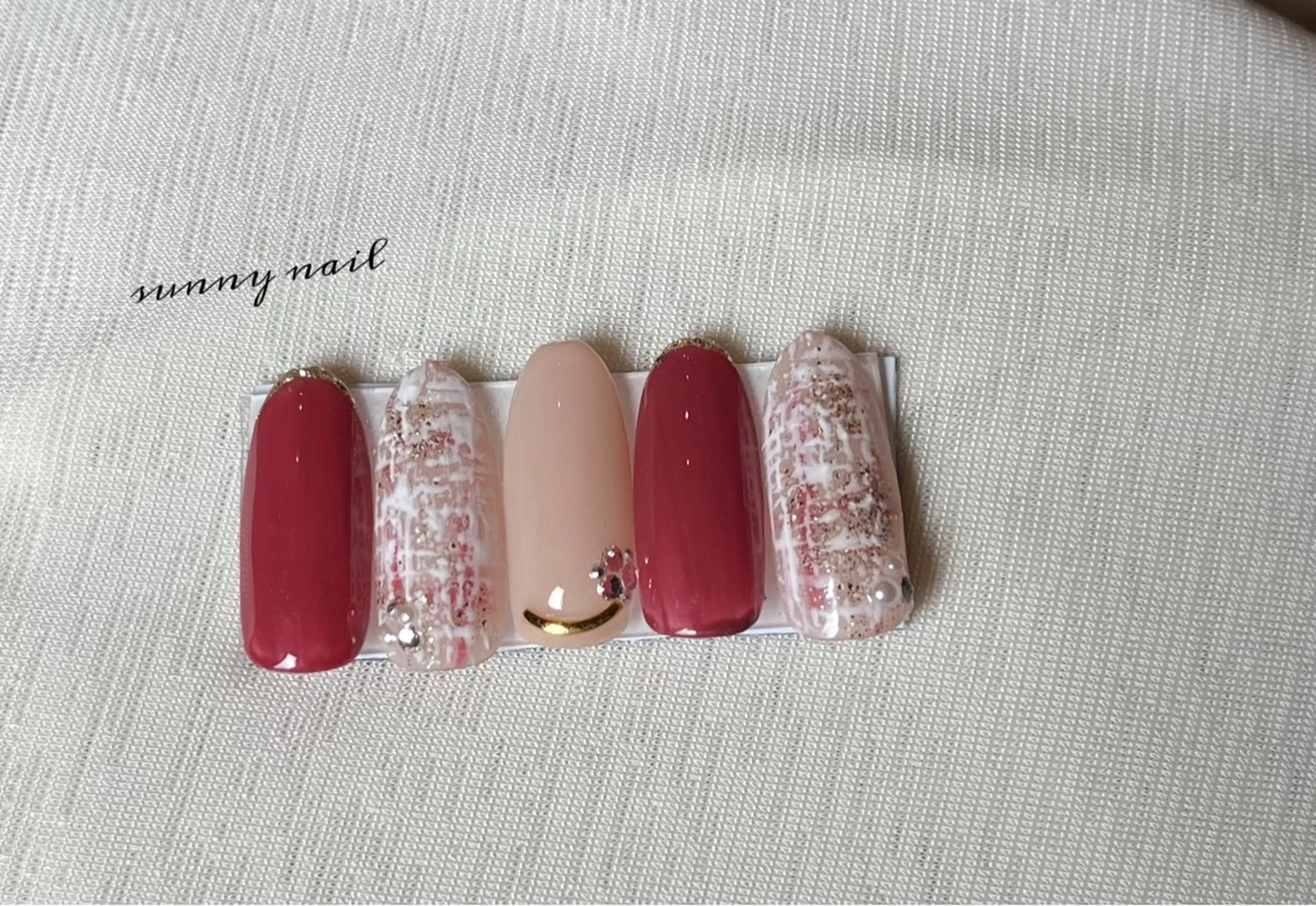 ネイル ツイードネイル sunny nailのネイルデザイン