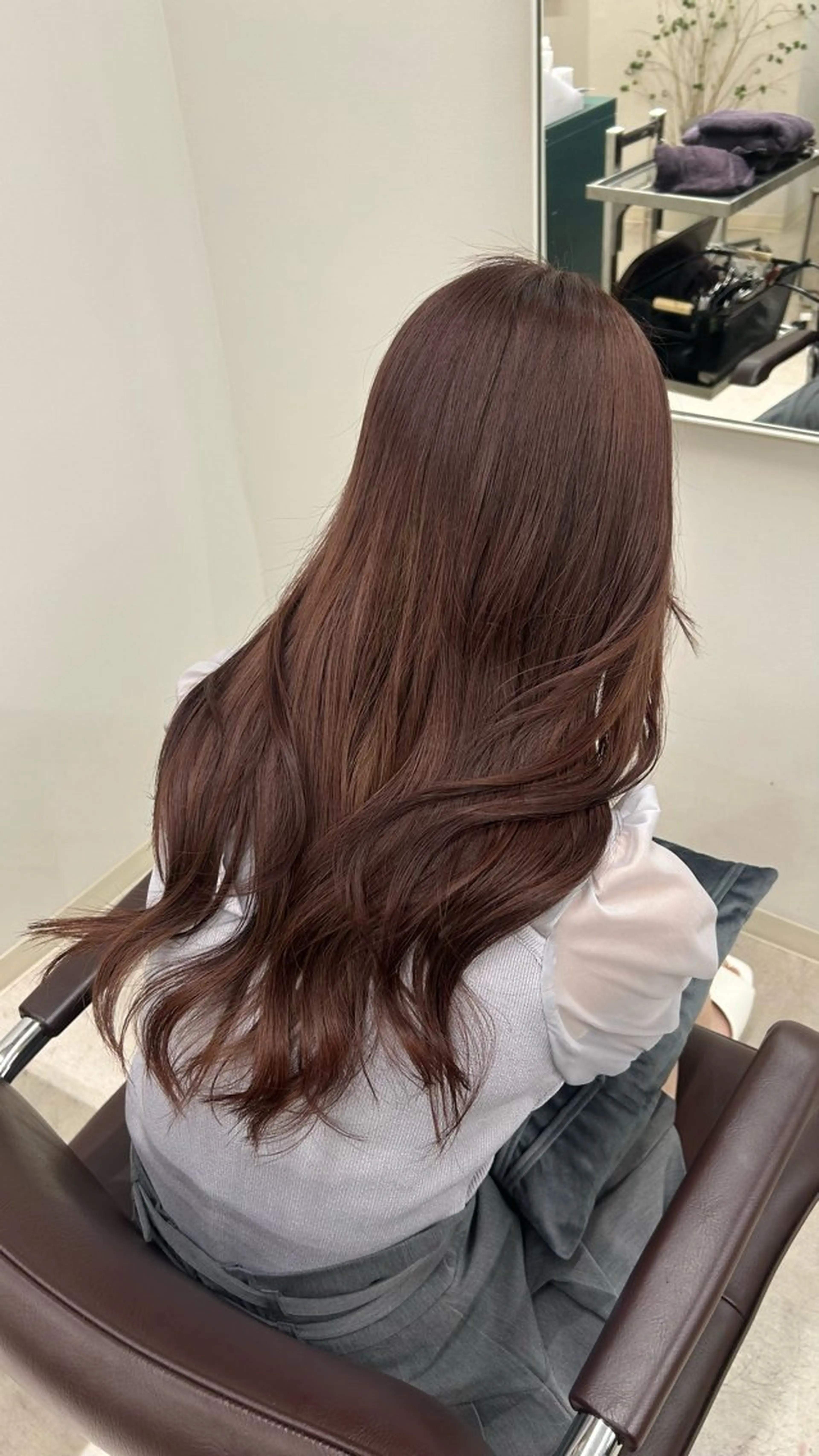 ロング カット ヘアカラー トリートメント ヘッドスパ 艶カラー/髪質改善 /HANAのヘアスタイル