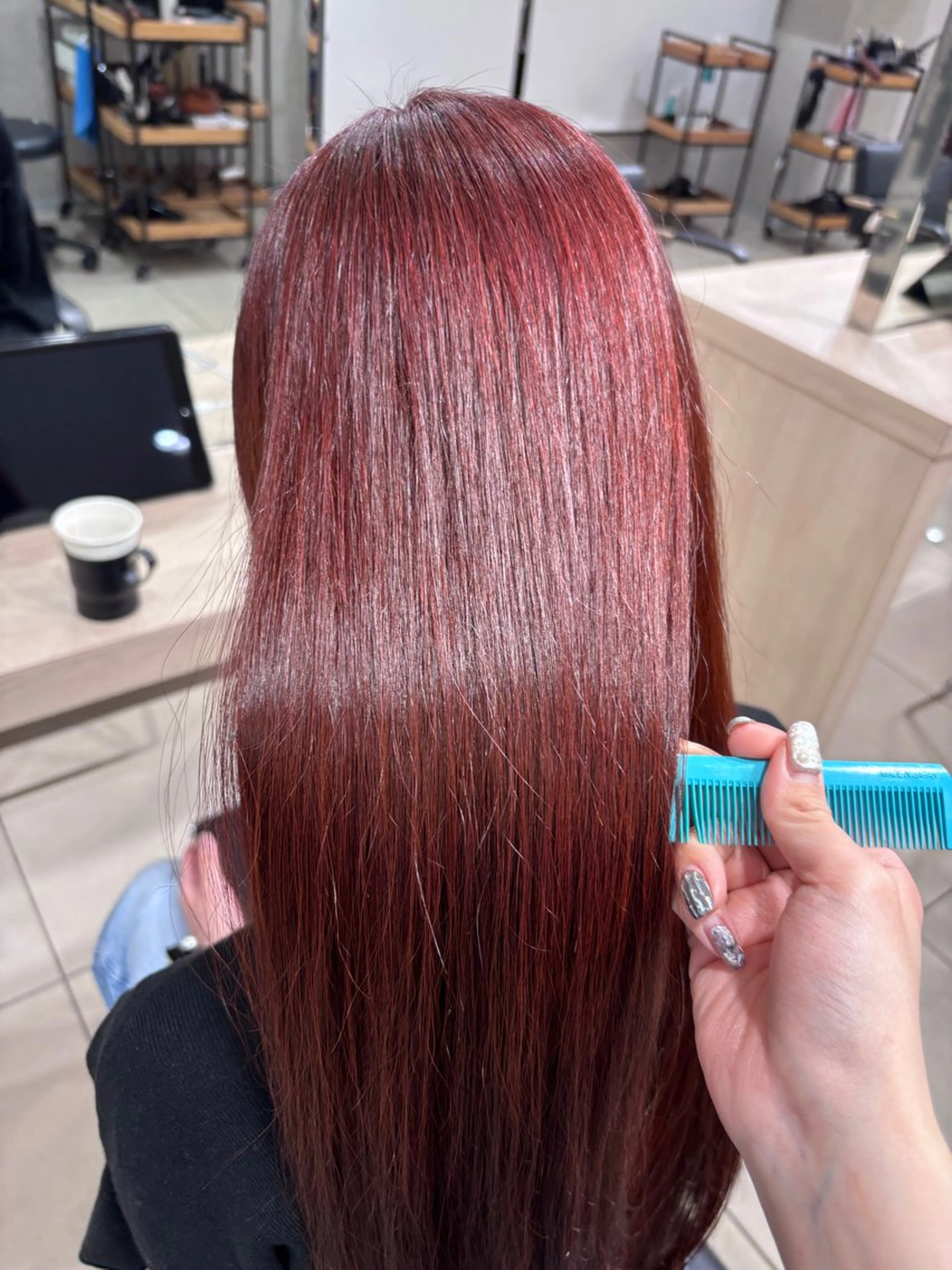 ロング カラー ヘアカラー 🍒カラー/縮毛🍒 こばるのヘアスタイル