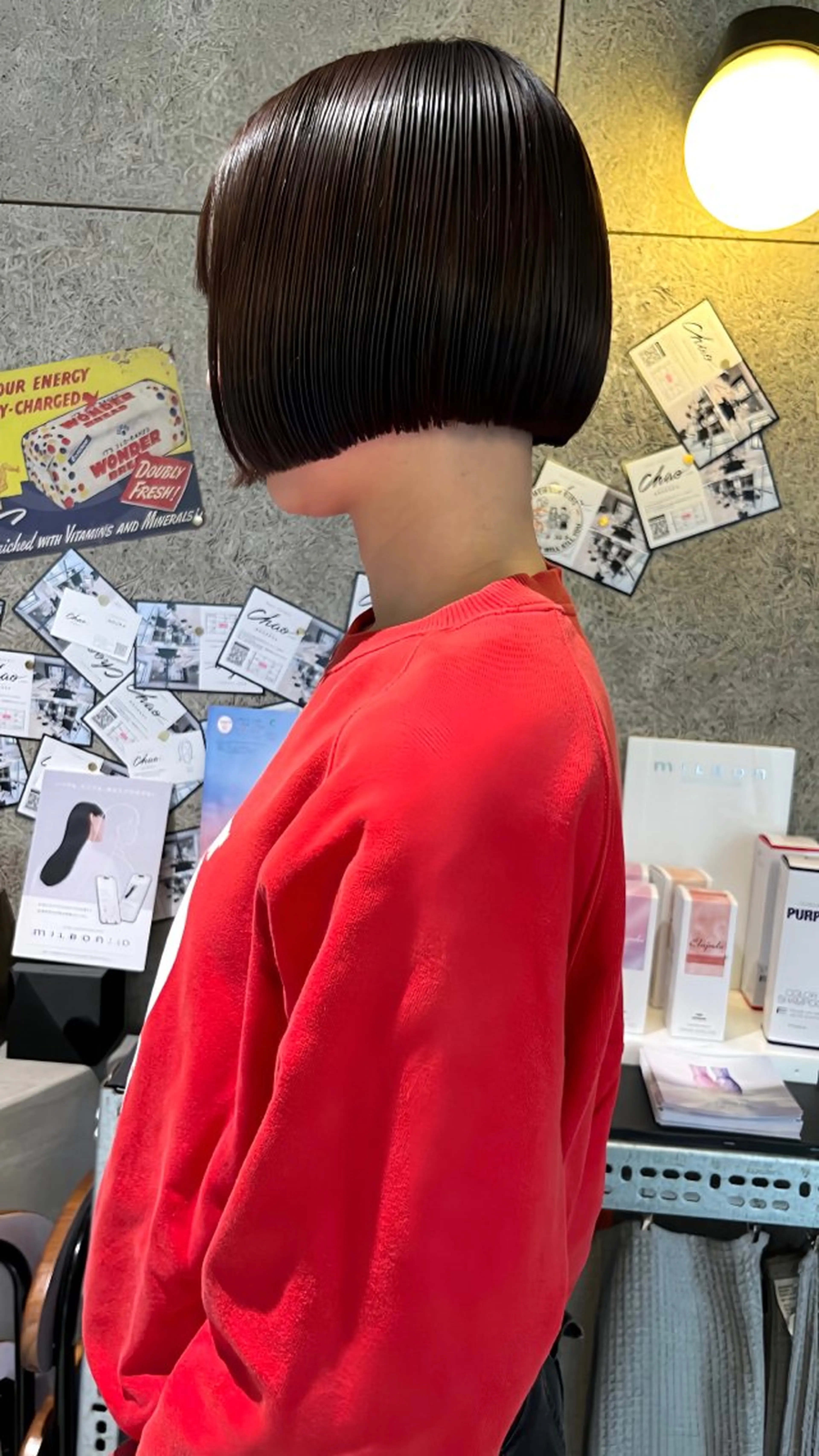 ショート ボブ/ハイトーン/ 岡山駅/別曽遥也のヘアスタイル