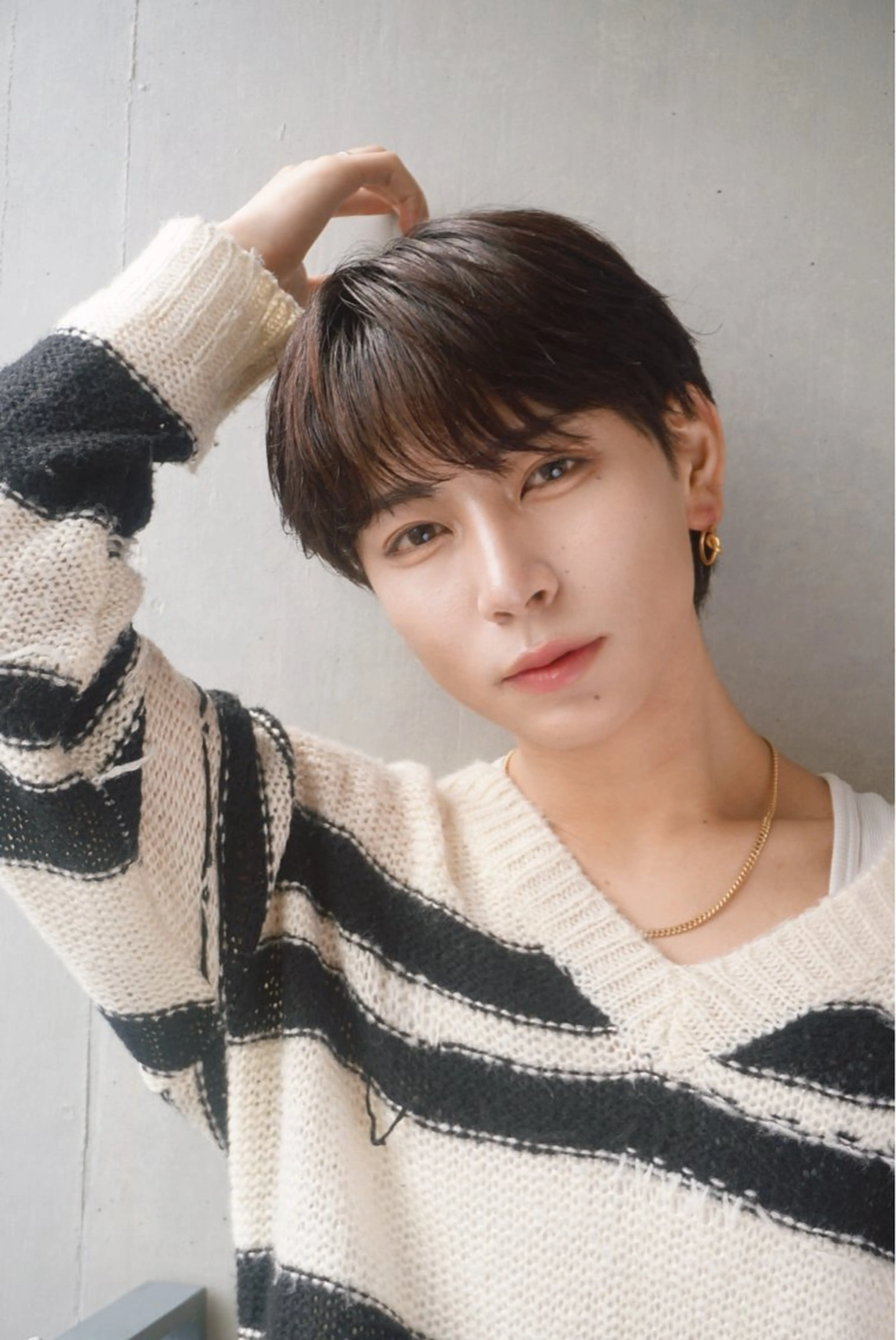 メンズ メンズ韓国風 マッシュ RIKI/センター パート/メンズパーマのヘアスタイル