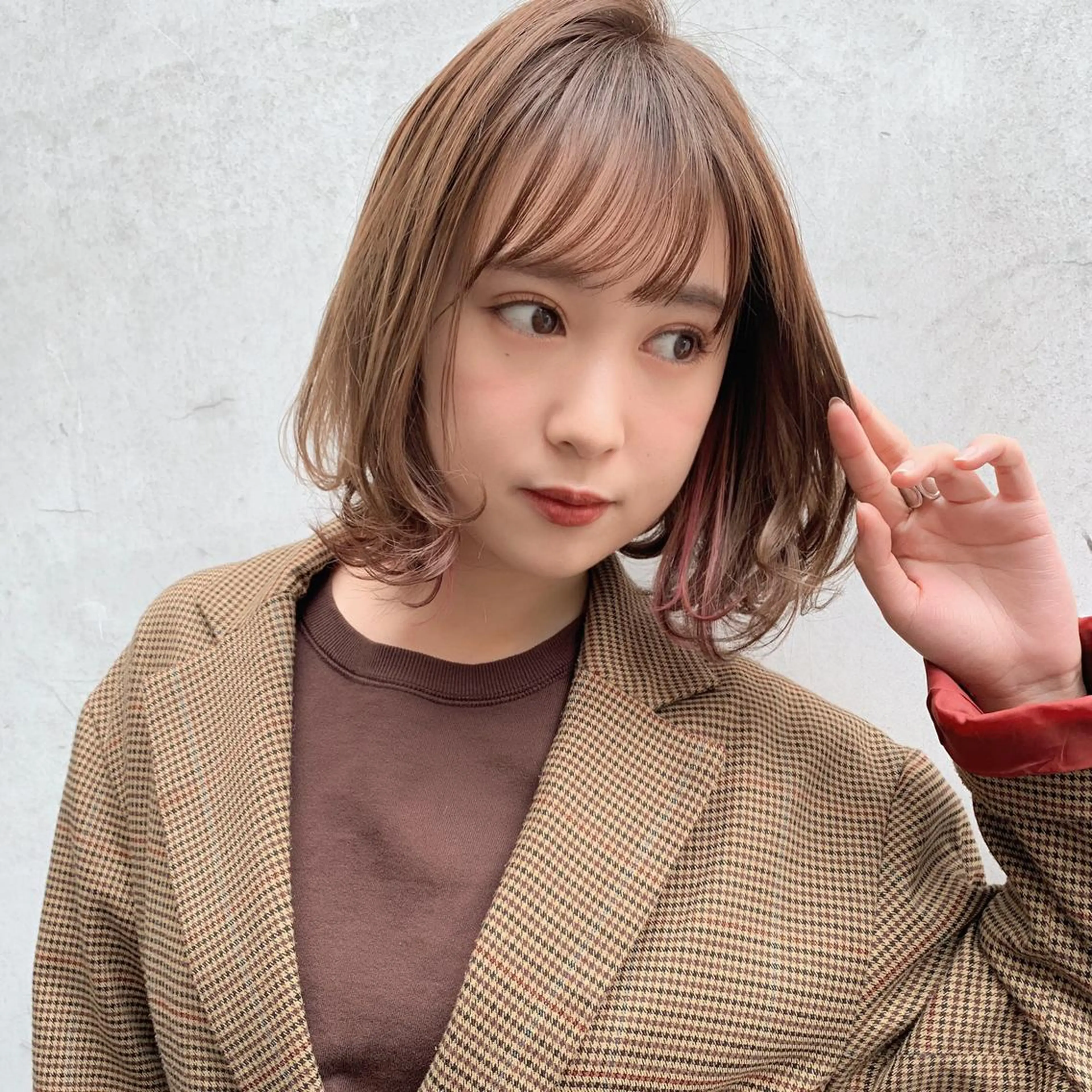 ミディアム カラー 髪質改善☆ 縮毛矯正miyuのヘアスタイル