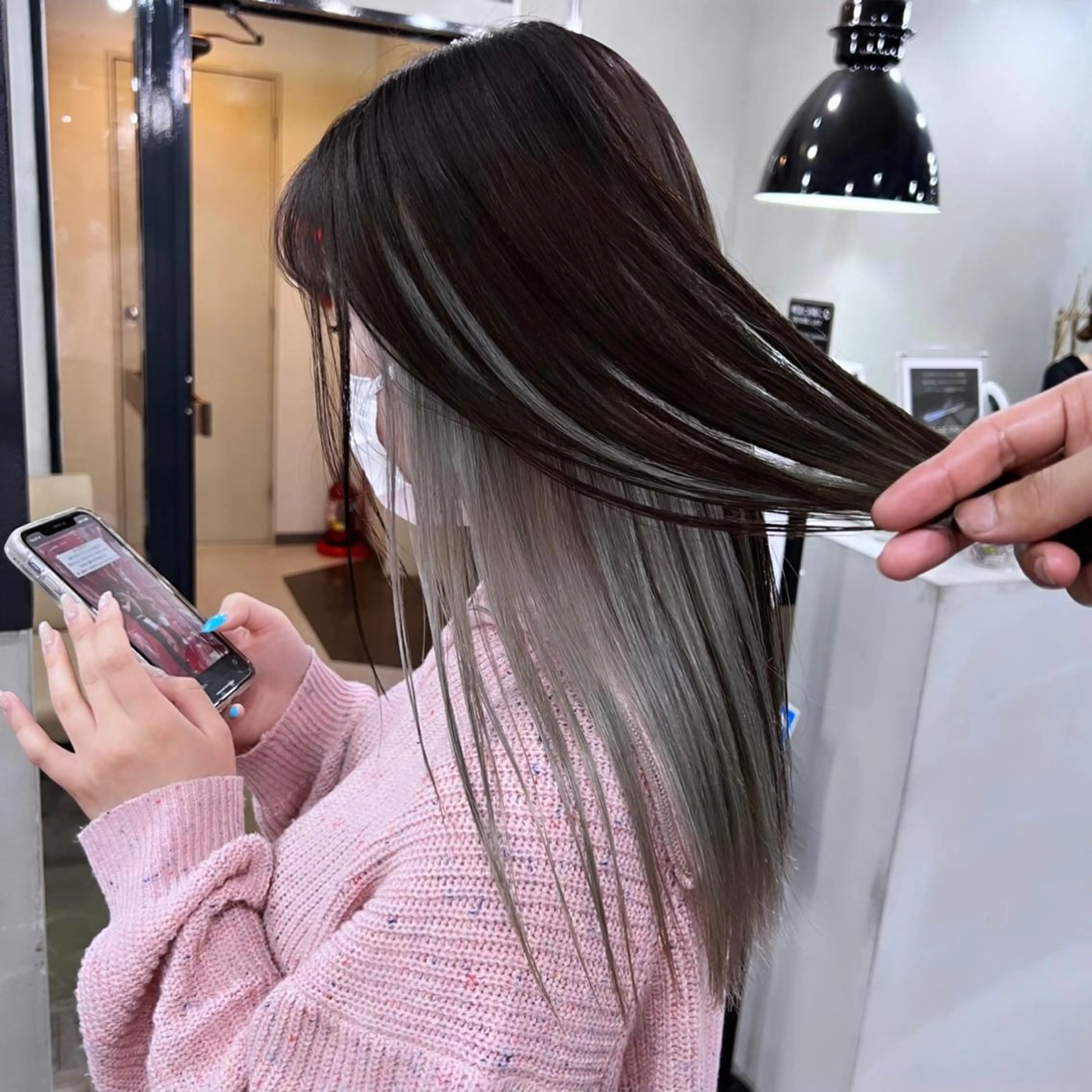 セミロング カラー ヘアカラー 🌕PePe　菅 タイシ🌕のヘアスタイル