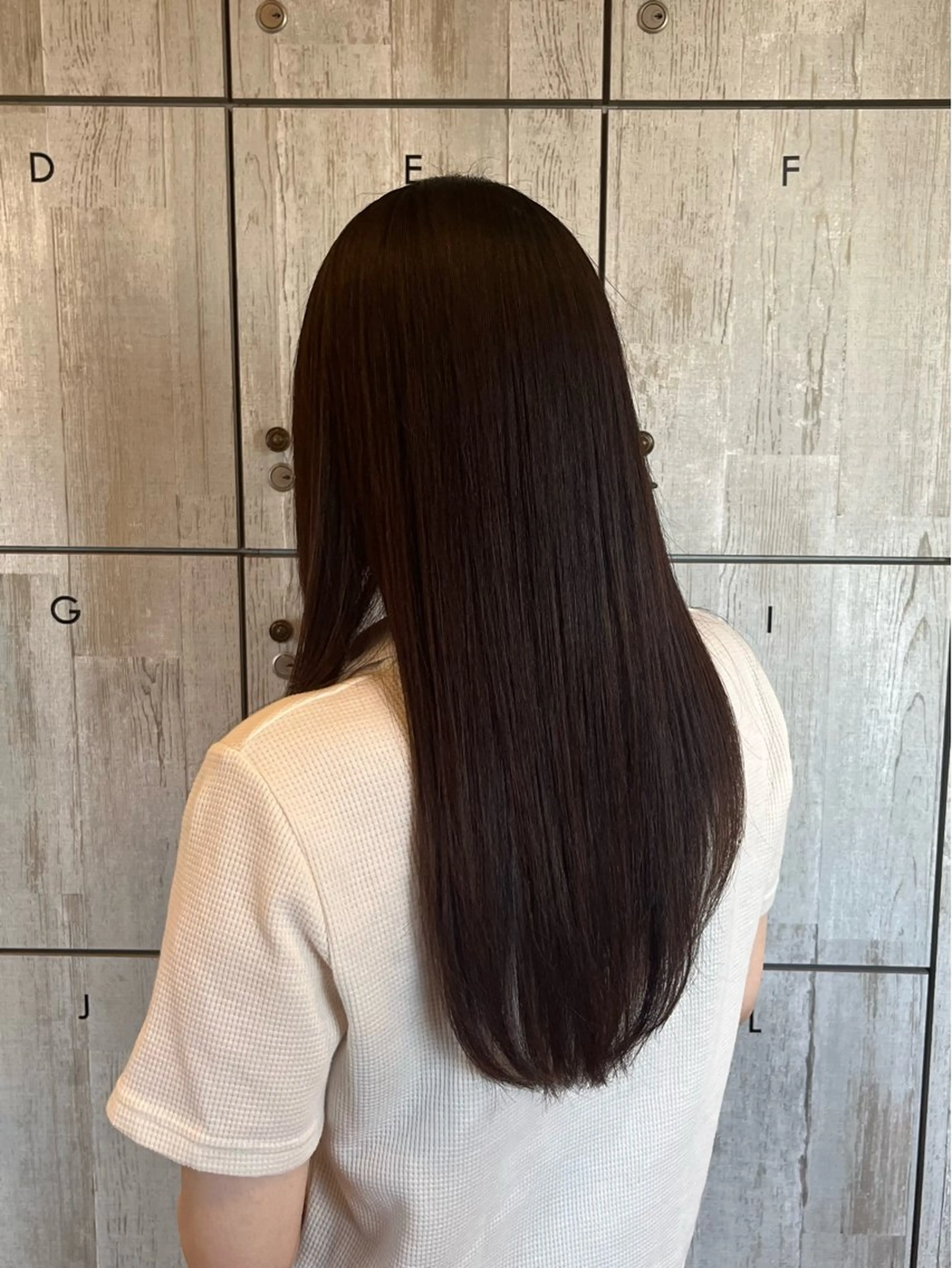 ロング カラー 髪質改善 縮毛矯正 トリートメント 顔まわり/透け感 カラー/青栁優🔆のヘアスタイル