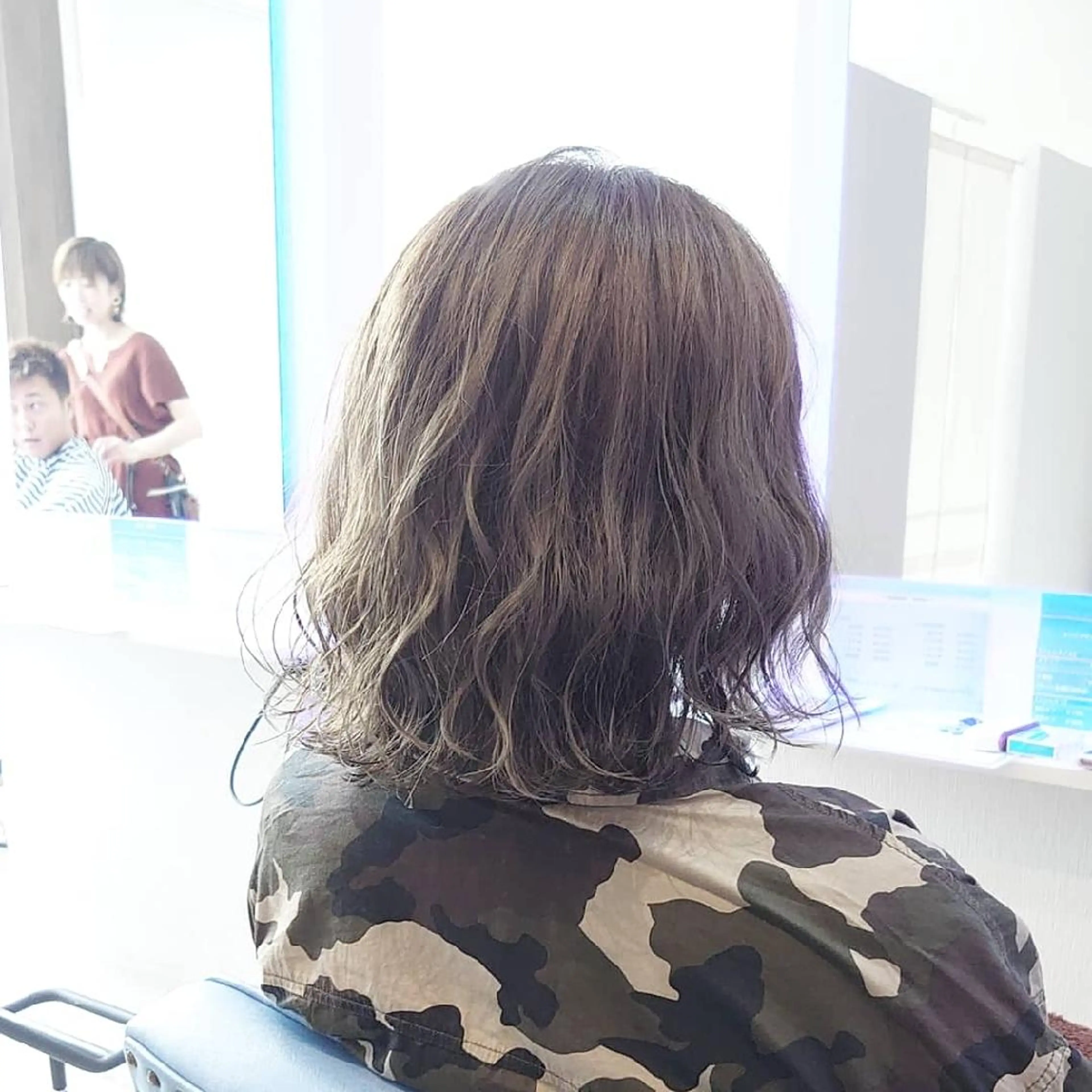 ミディアム カラー ヘアアレンジ カット ヘアカラー 小林 伸行のヘアスタイル