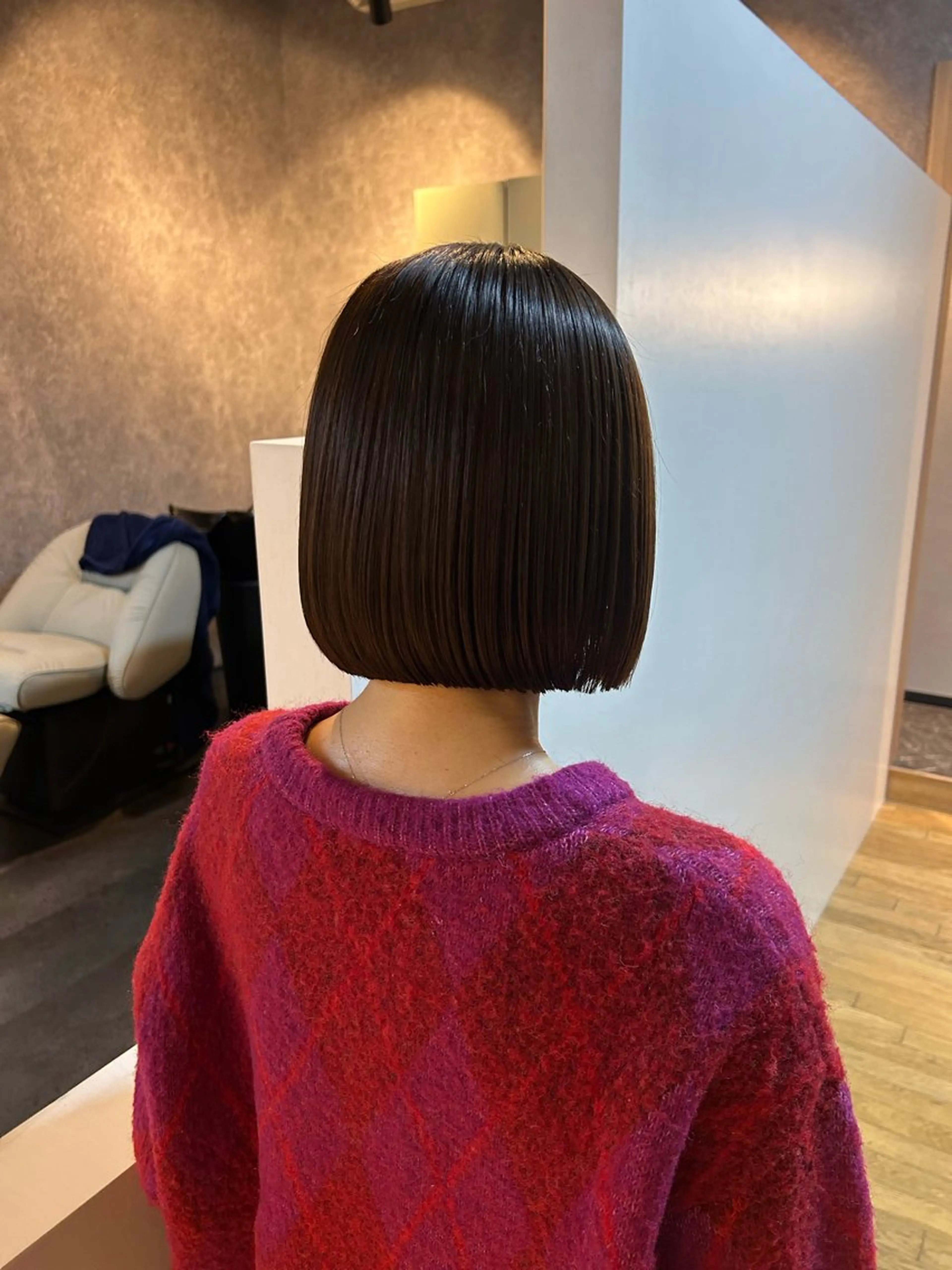 ミディアム カット 縮毛矯正 トリートメント レディース特化/ 前橋/よしかわあんみのヘアスタイル