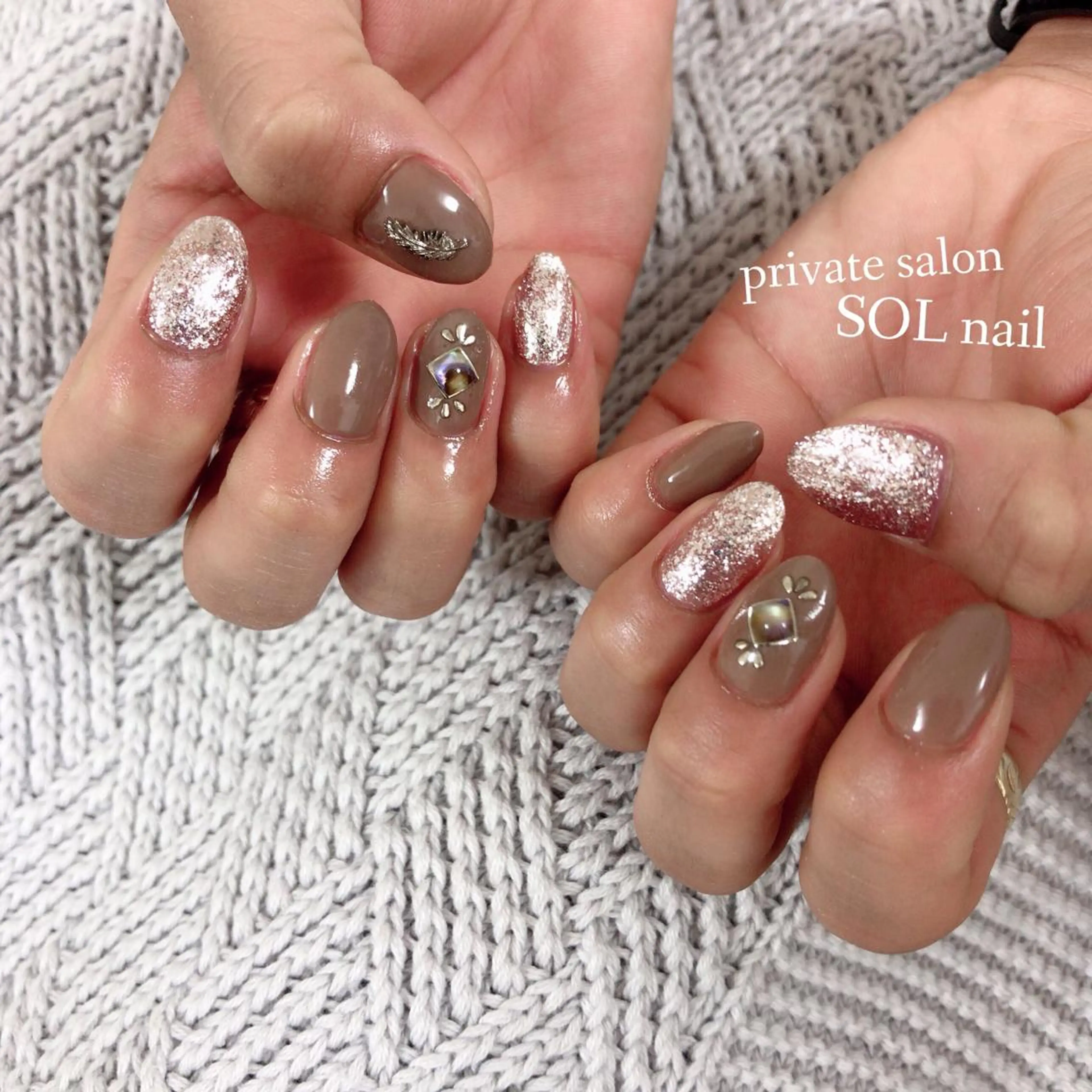 ネイル ハンドネイル フットネイル SOL NAILのネイルデザイン