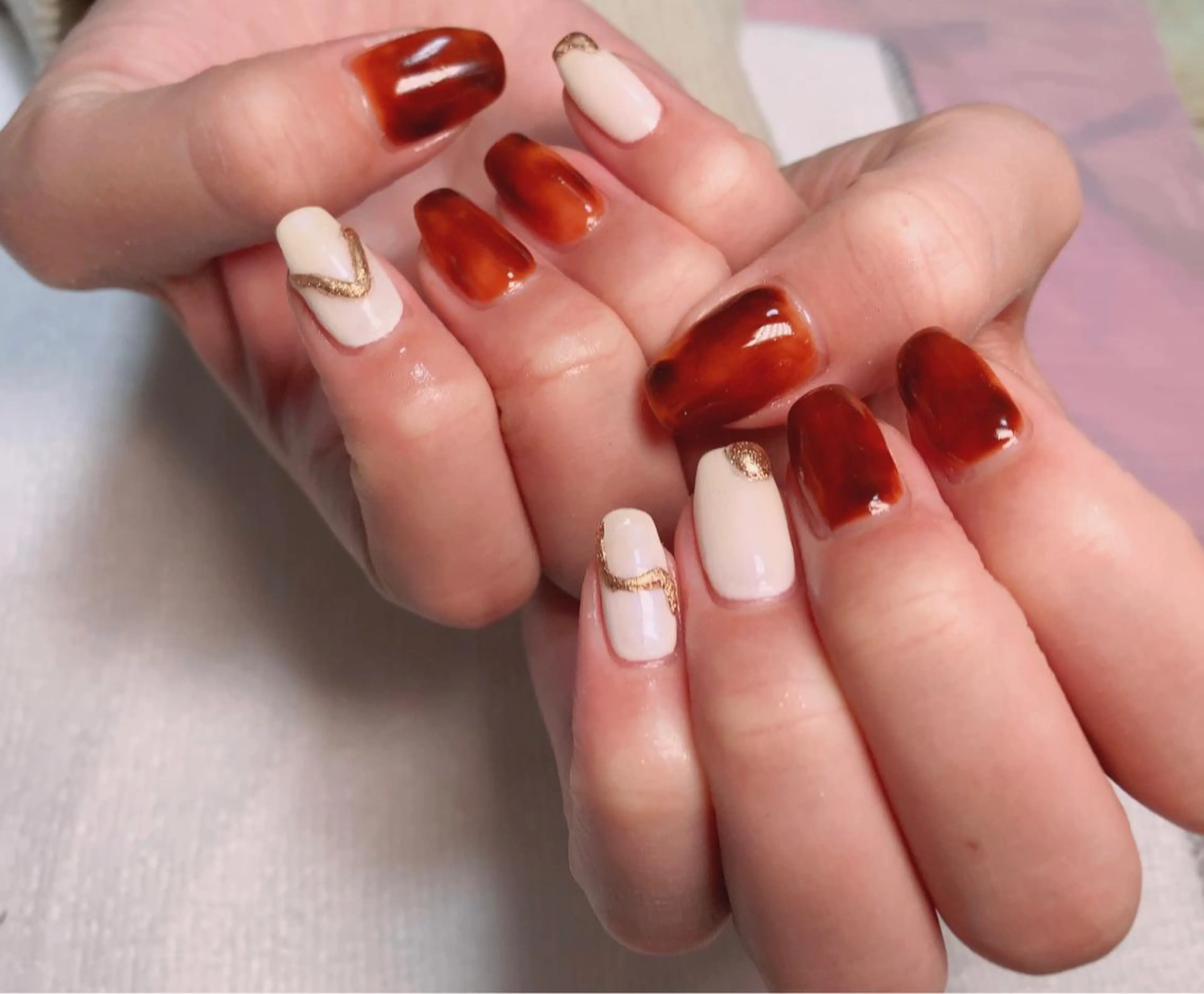 ネイル 持ち込み miu miuのネイルデザイン