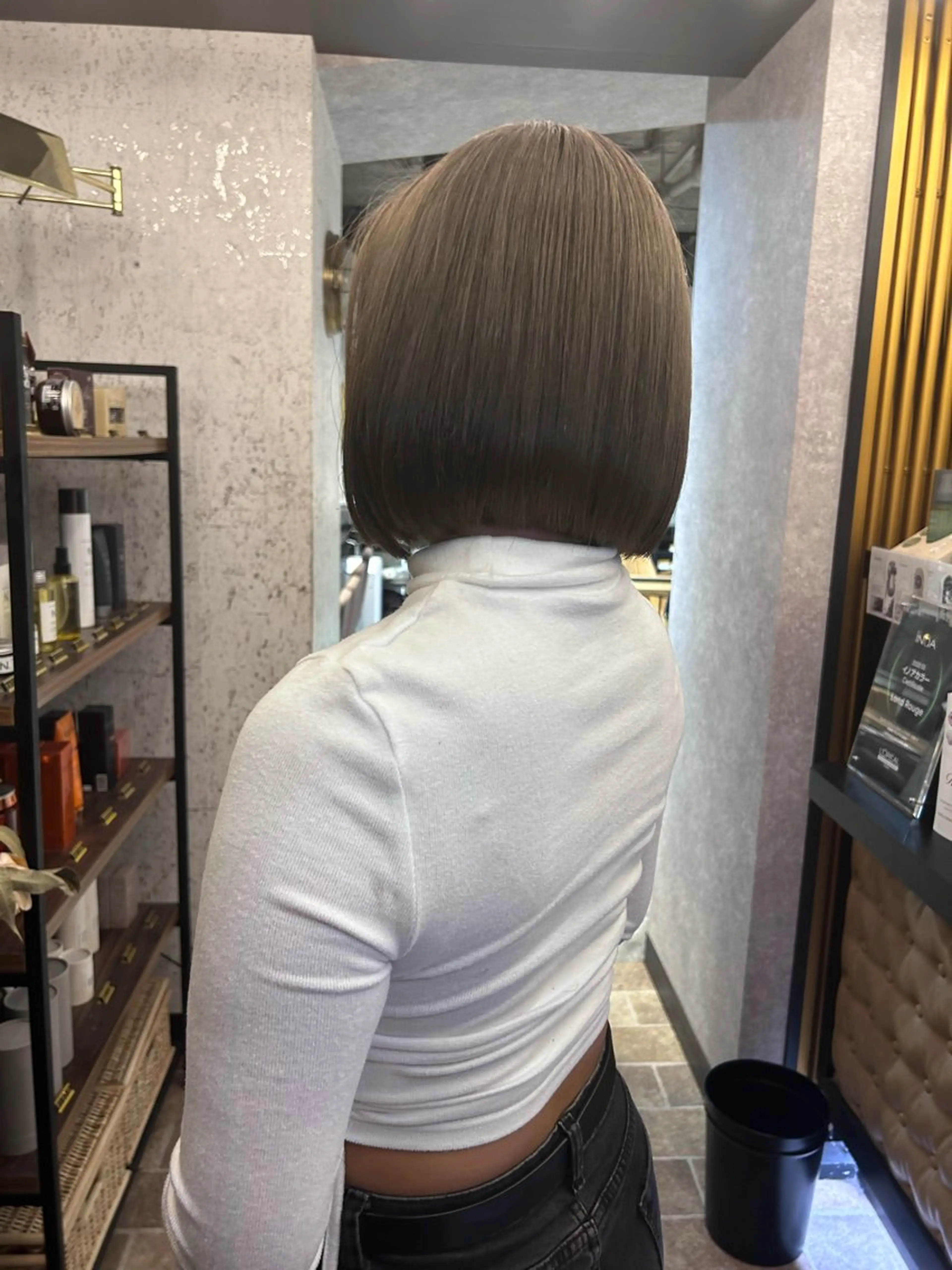 ショート ボブ レイヤーカット 美髪矯正　YUTOのヘアスタイル