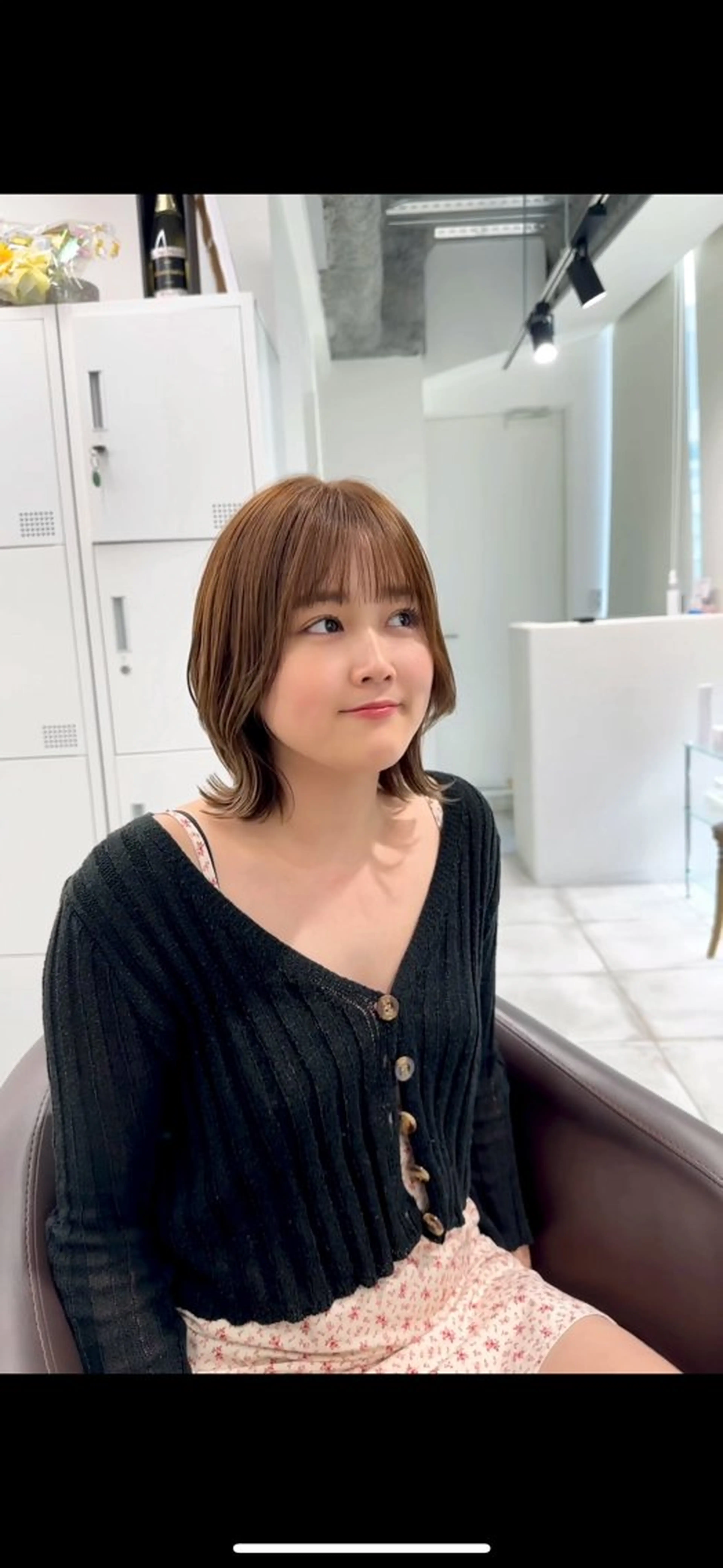 ミディアム カラー カット ヘアカラー トリートメント ブリーチなし/レイヤ ー特化🌈Tommyのヘアスタイル