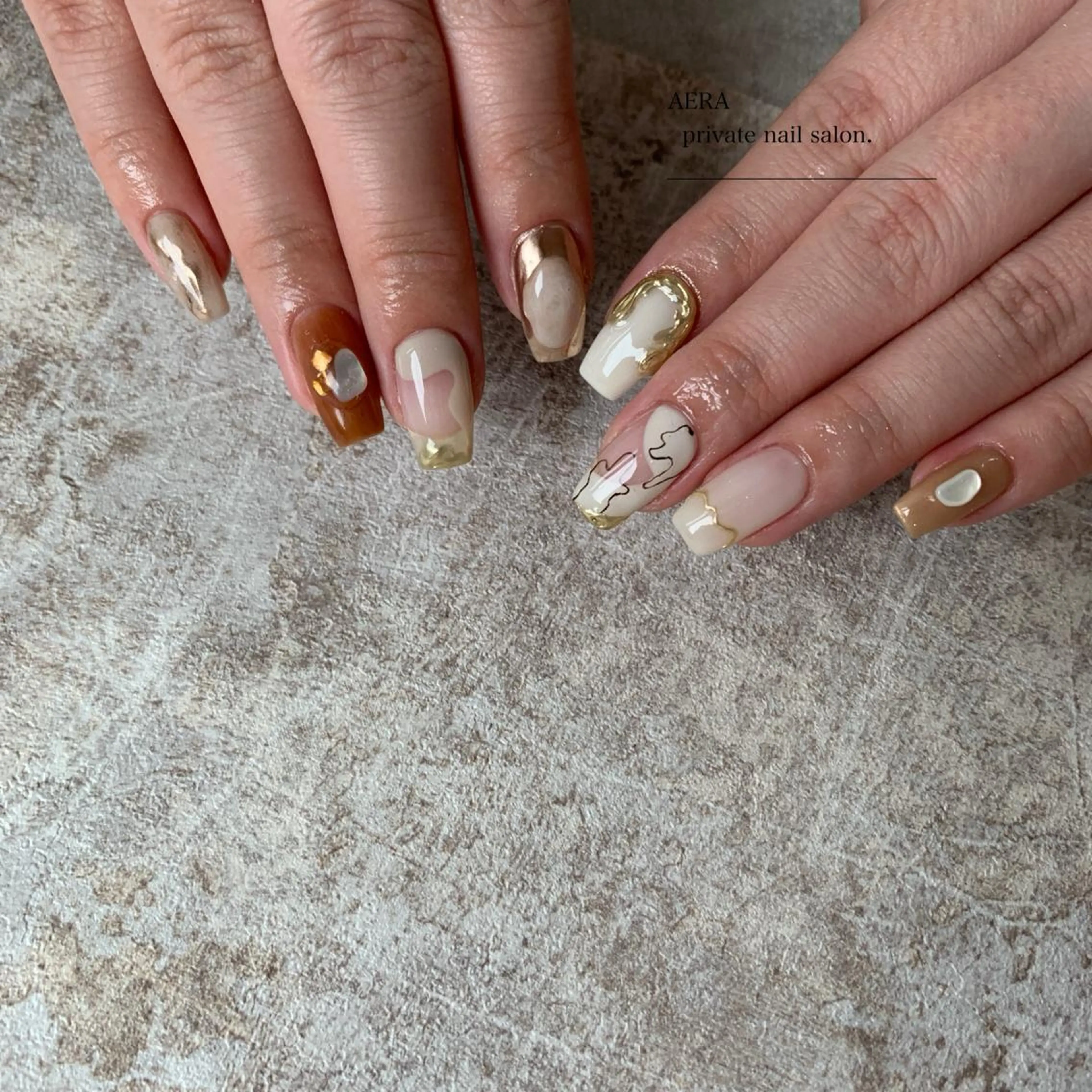 ネイル AERA nail shino🐱⸝꙳のネイルデザイン