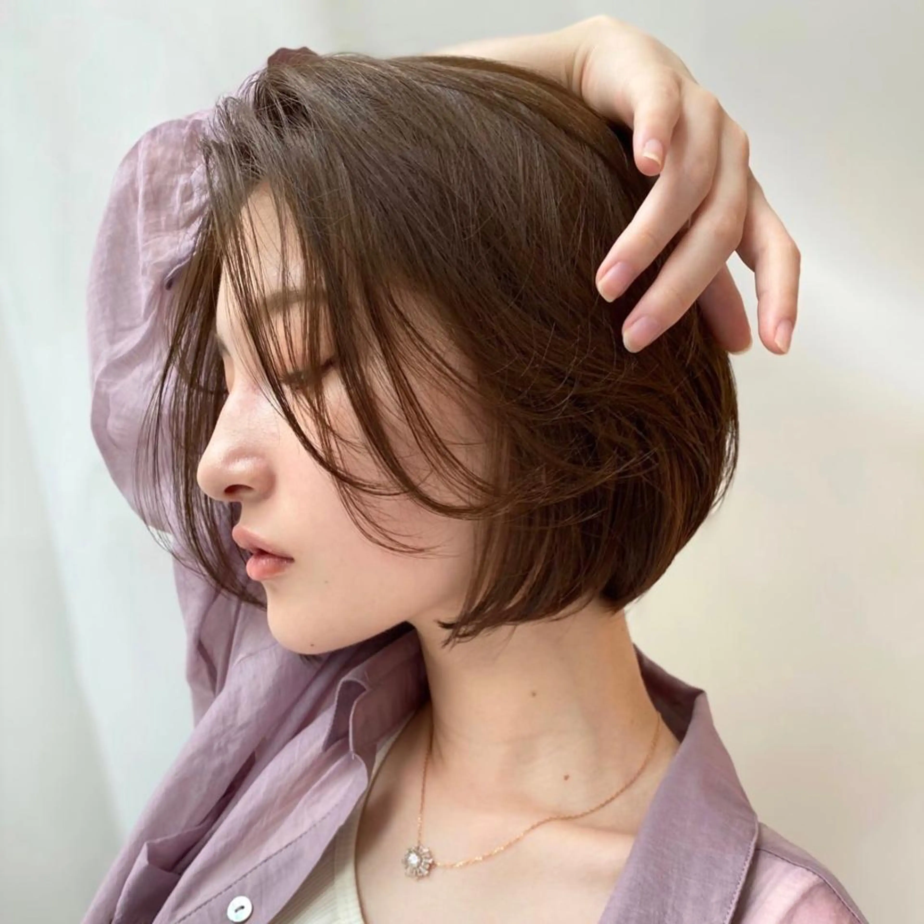 ショート カット ヘアカラー トリートメント 韓国くびれレイヤー 🇰🇷はづきのヘアスタイル