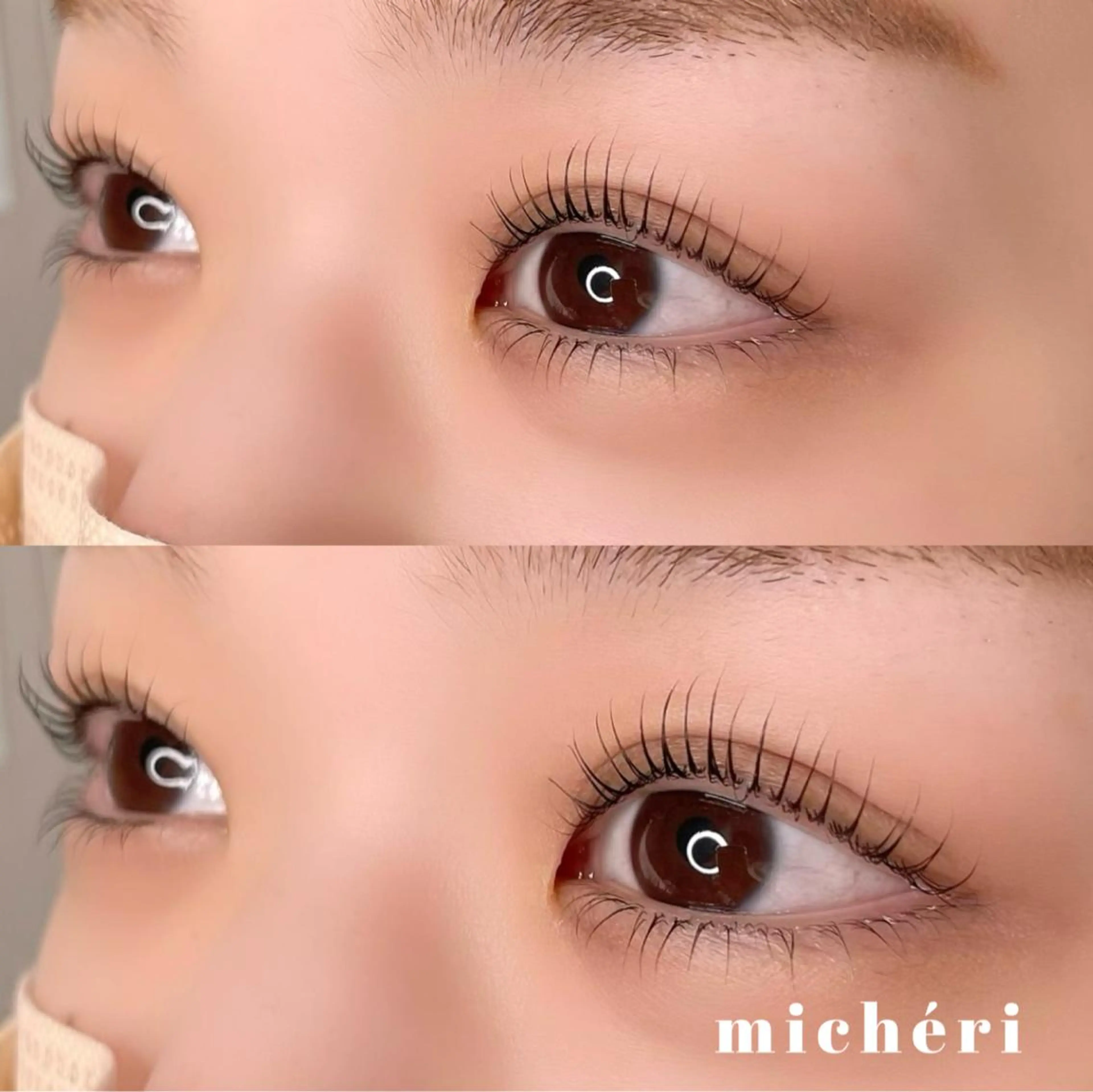 マツエク・マツパ 一重×まつ毛パーマ マツパ michéri ミシェリのマツエク・マツパデザイン