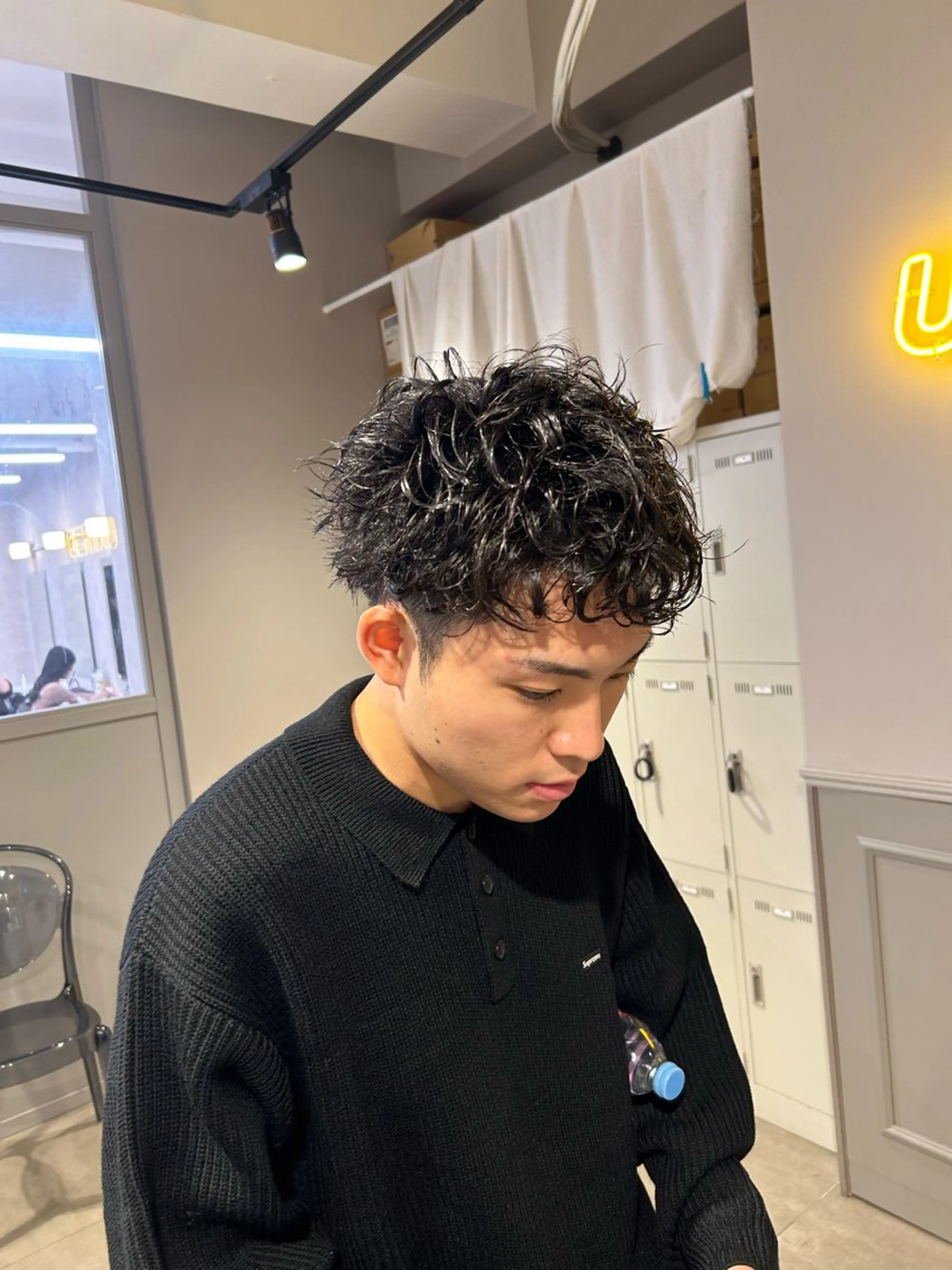 ショート パーマ 韓国/トレンド レイヤー【101】のヘアスタイル