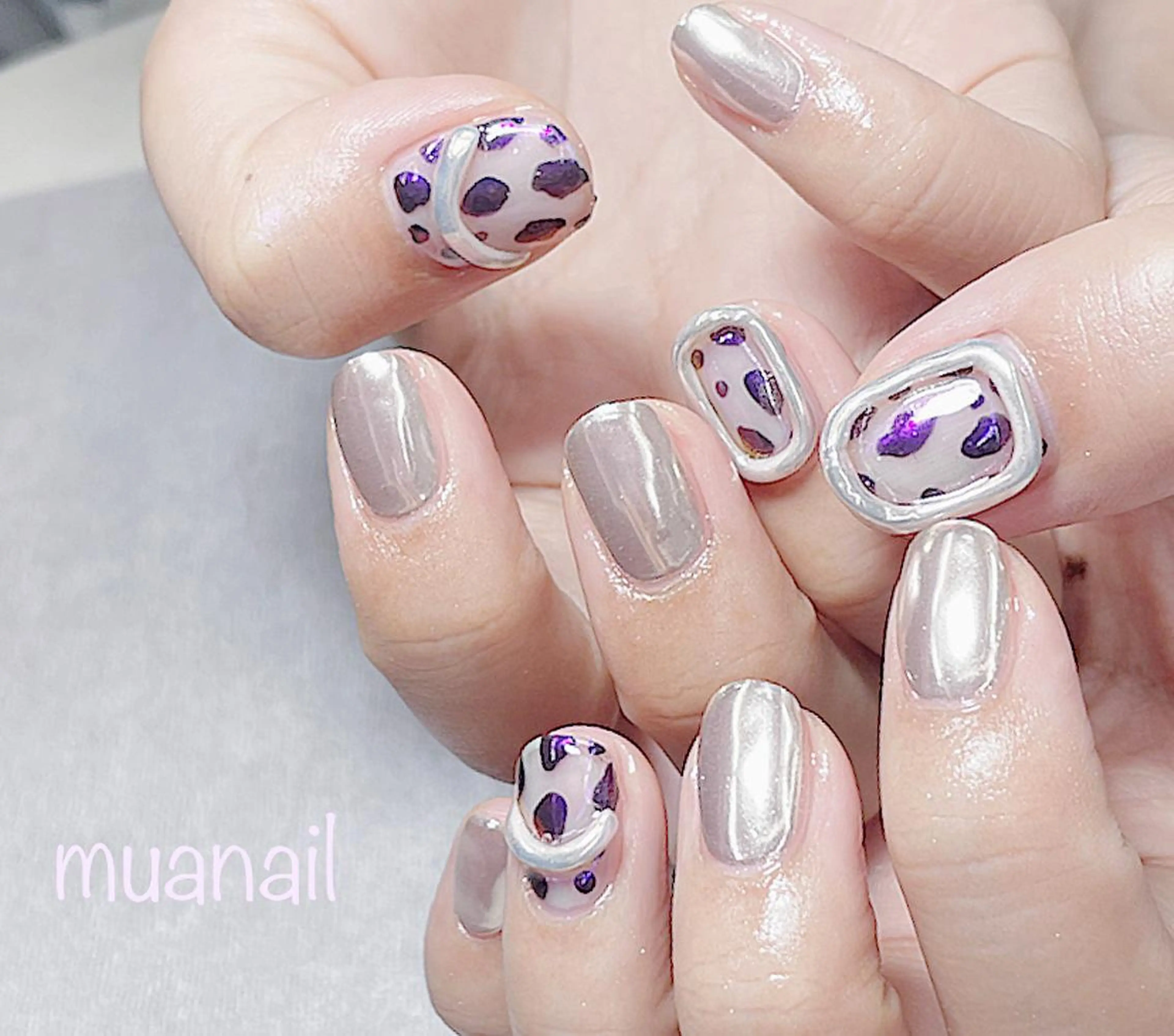 ネイル ミラーネイル ハンドネイル mua nail mikiのネイルデザイン