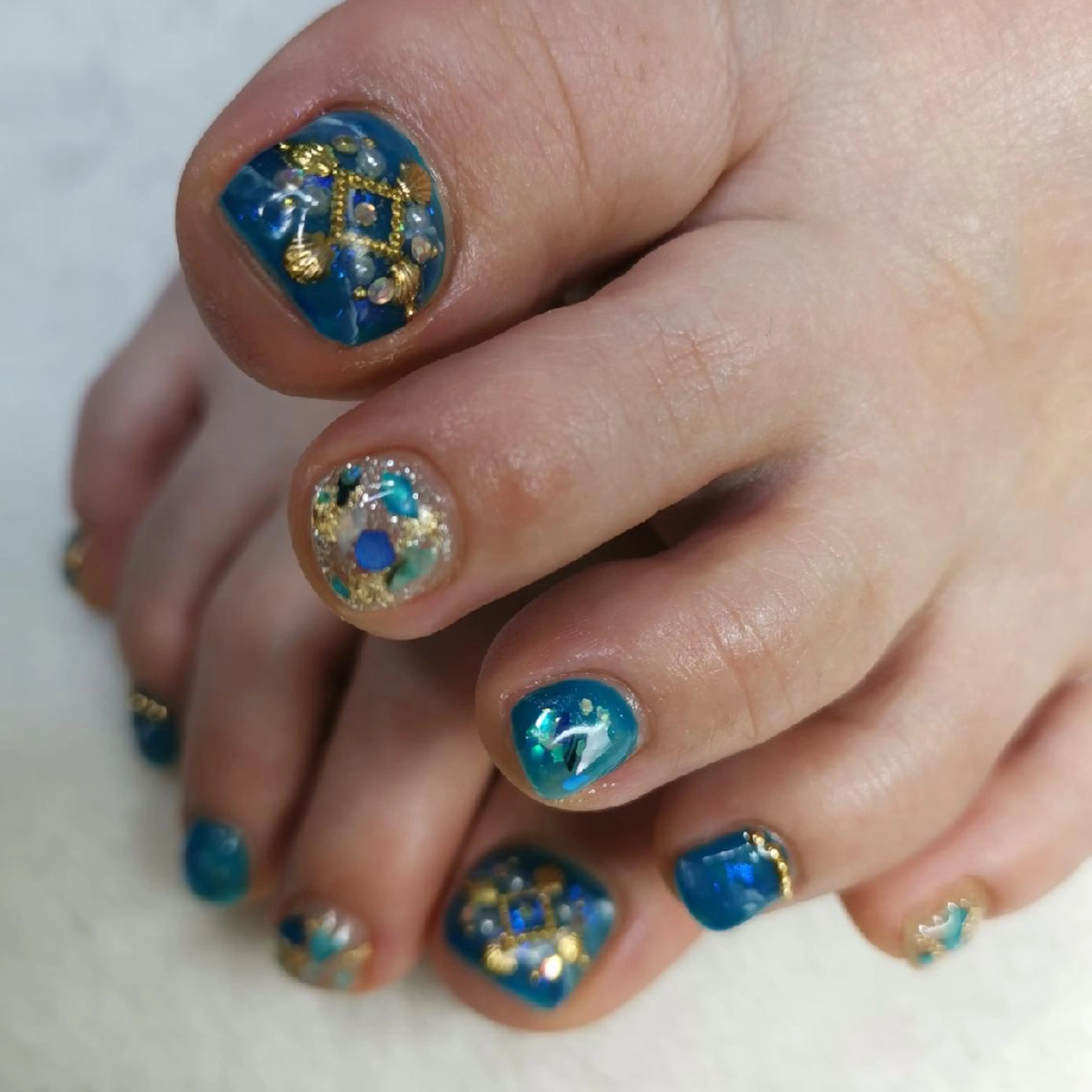 ネイル 持ち込み フットネイル reve あやののネイルデザイン