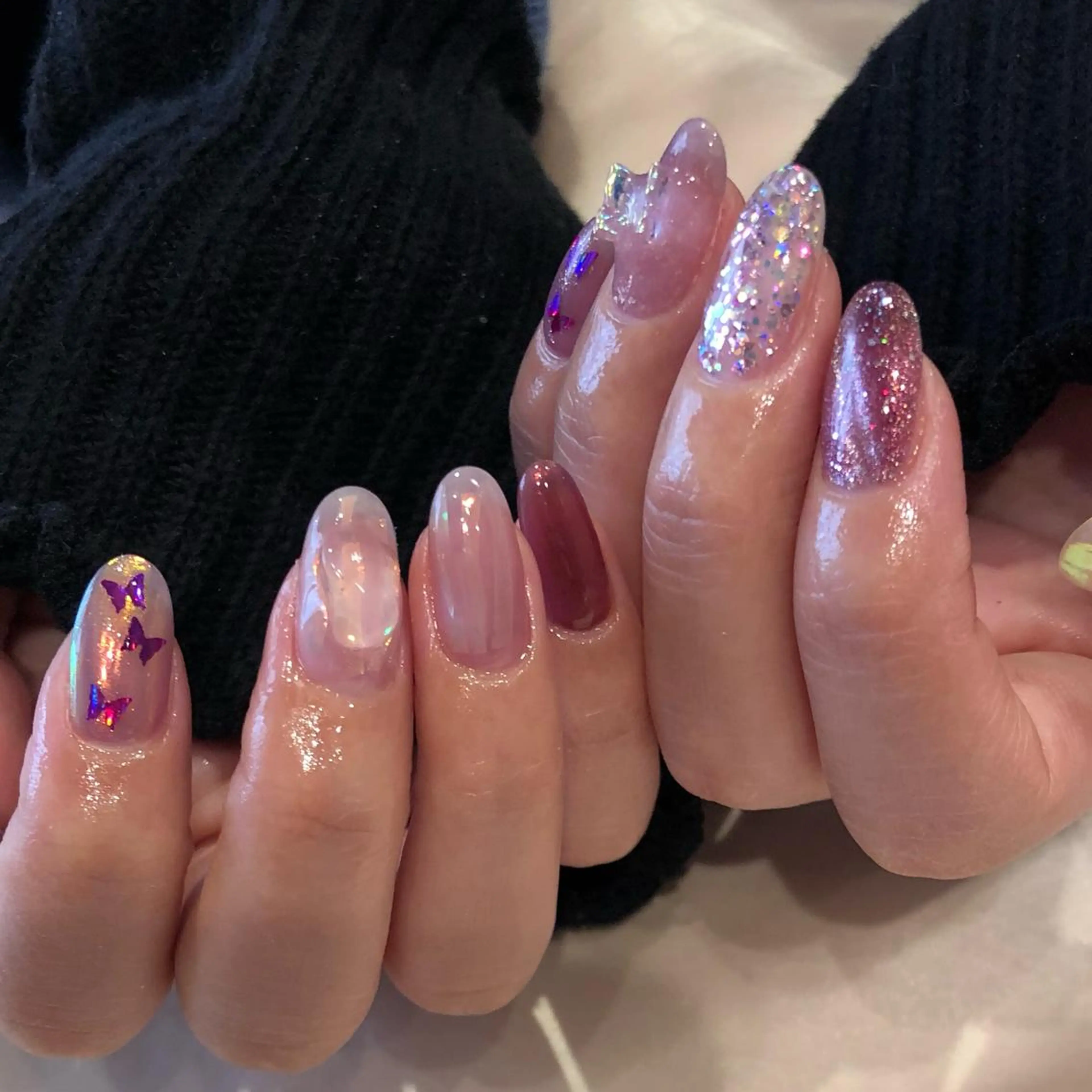 ネイル パラあり！フィルイン 美フォルムのネイルデザイン