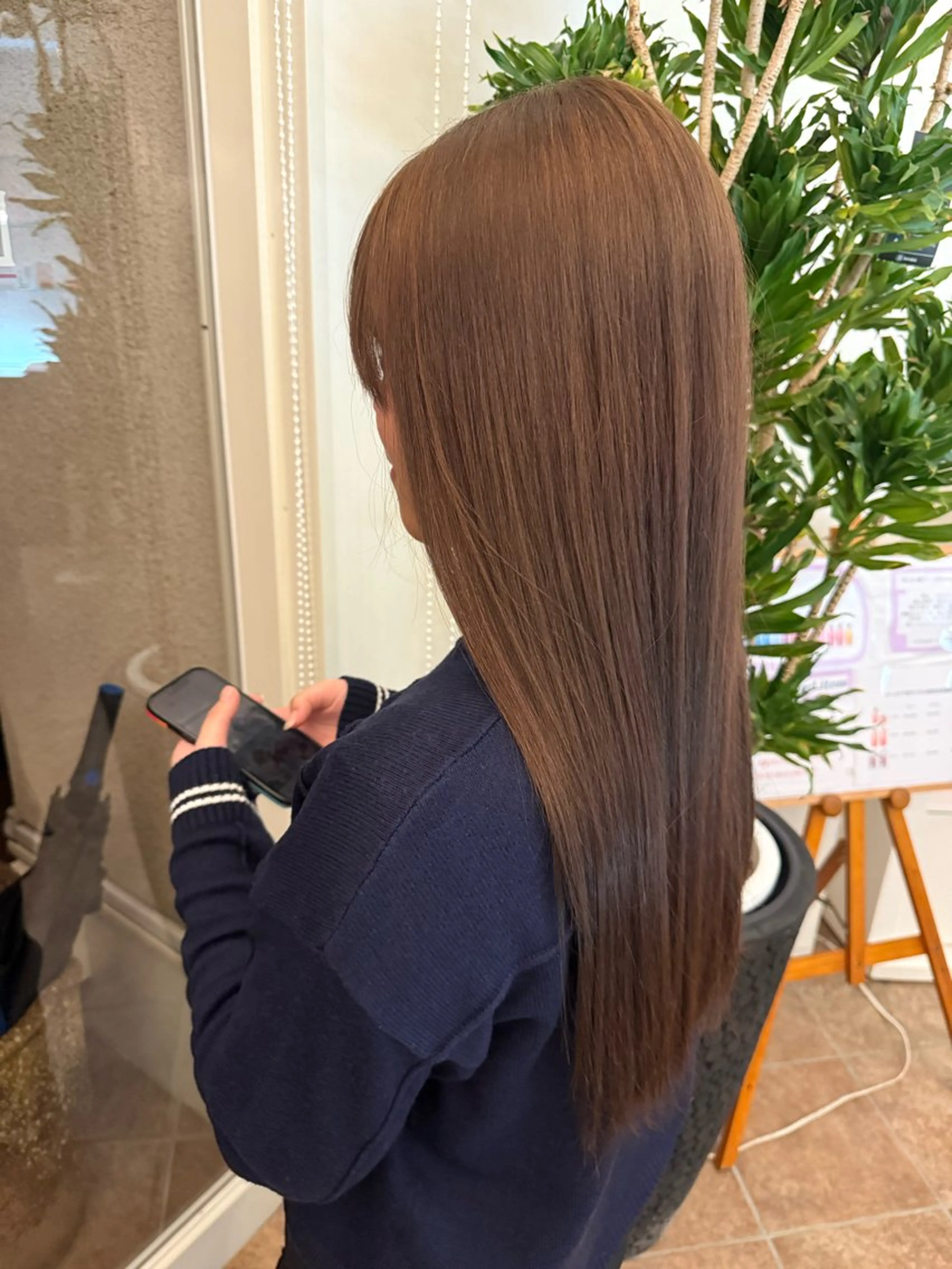 カラー ブリーチ ブラウンカラー 透明感カラー ブリーチなしカラー ヘアカラー るん ️💞のヘアスタイル