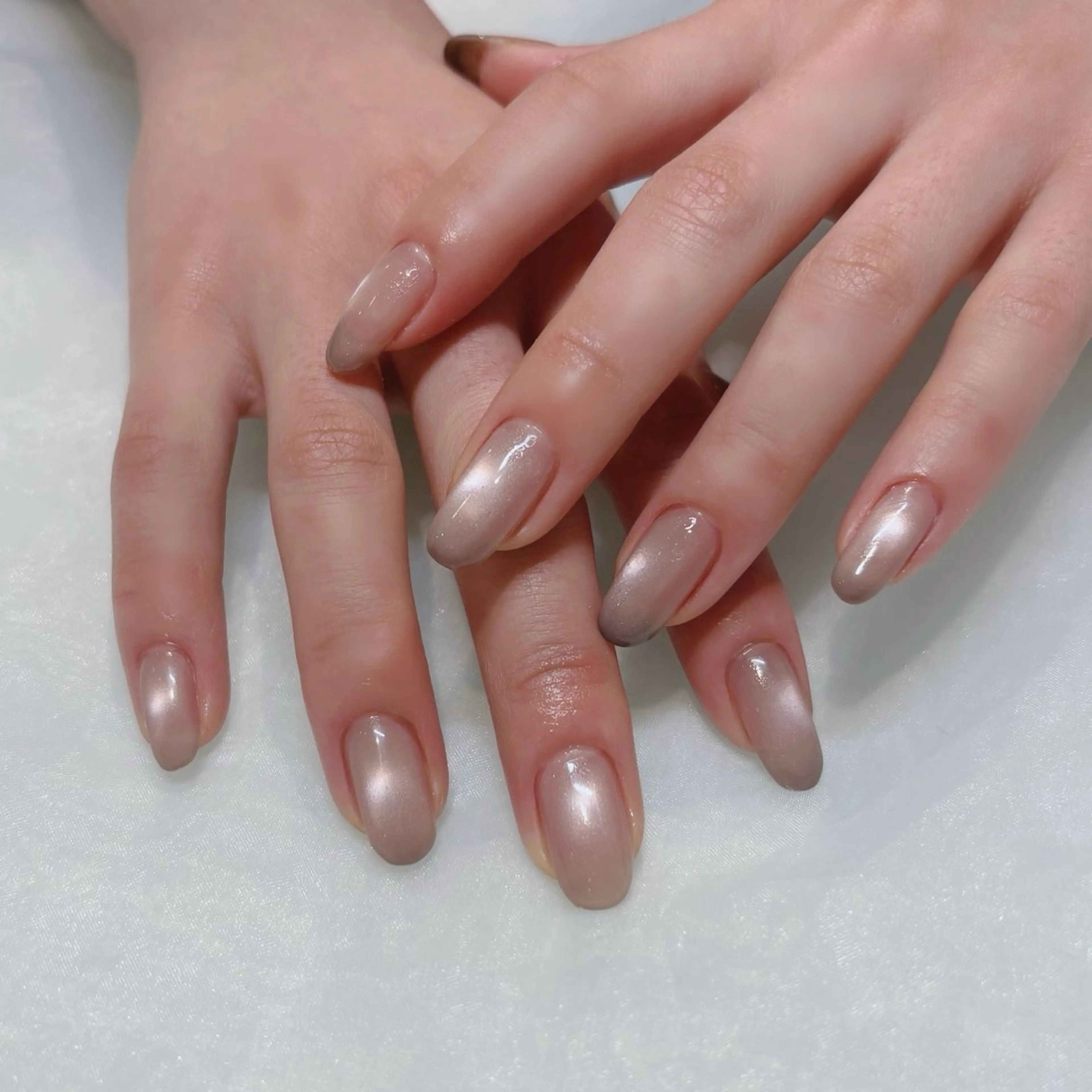 ネイル マグネットネイル ワンカラーネイル ハンドネイル 🩷Hiyori 栄駅/韓国ワンホンのネイルデザイン