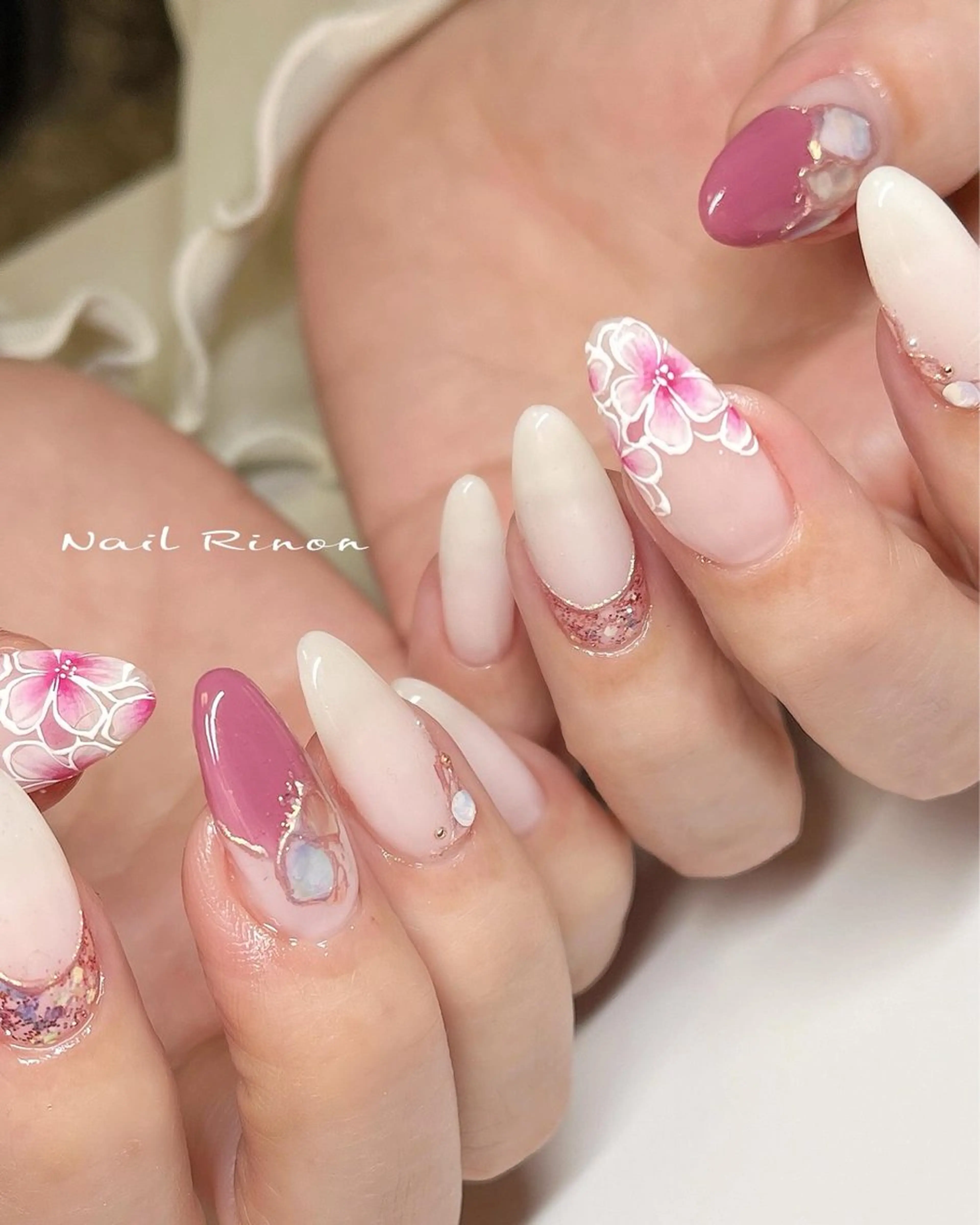 ネイル 春ネイル ハンドネイル Nail Rinonのネイルデザイン